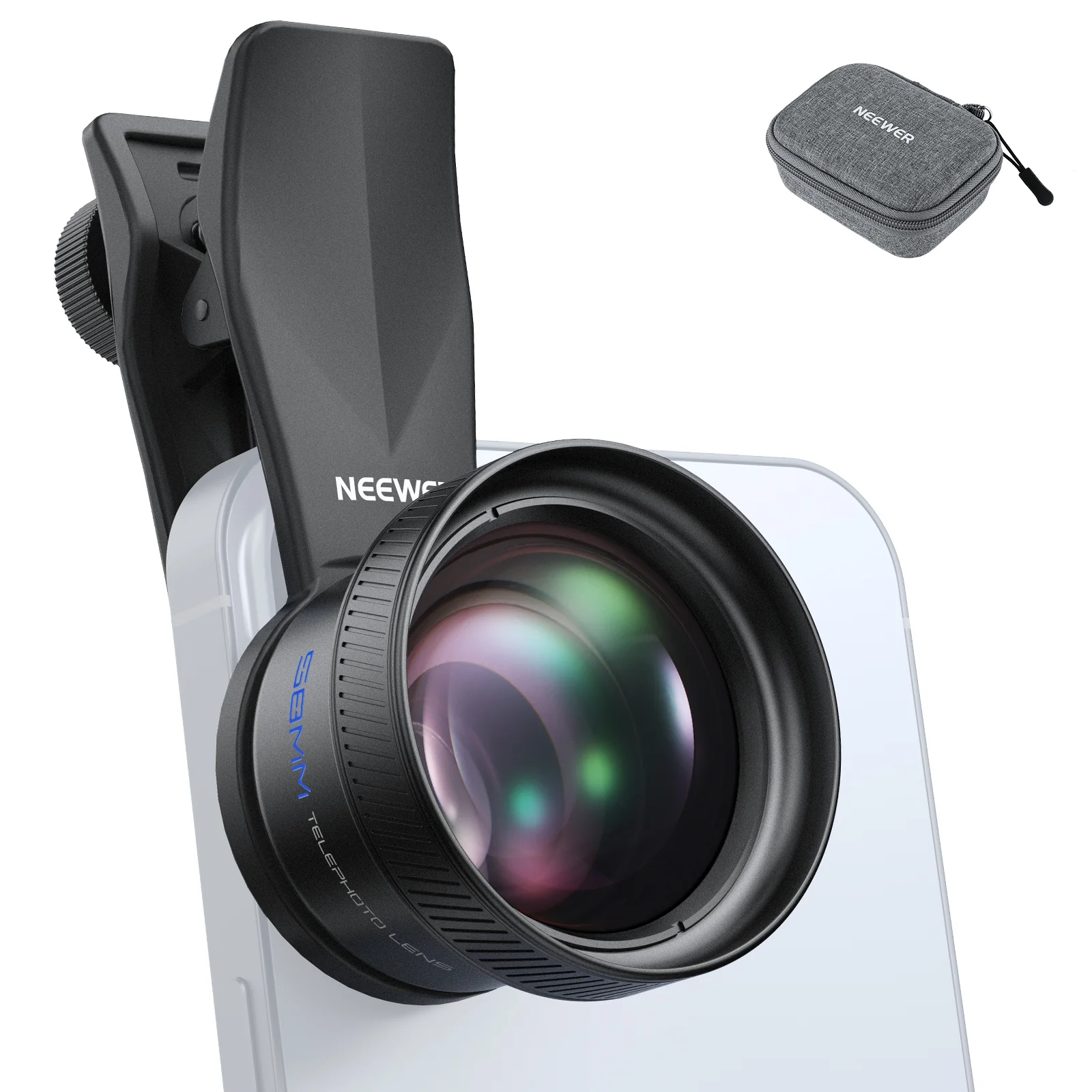 NEEWER LS-71 58mm Teleobjektiv mit 17mm Gewinde Objektivclip