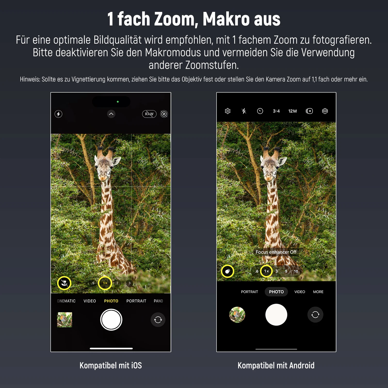 NEEWER LS-71 58mm Teleobjektiv mit 17mm Gewinde Objektivclip - Image 5