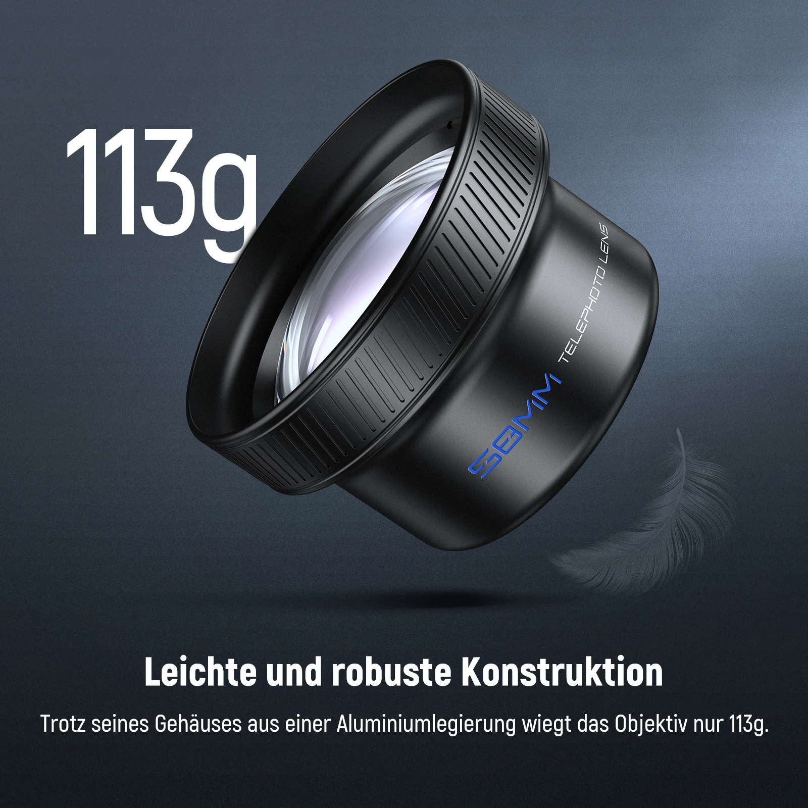 NEEWER LS-71 58mm Teleobjektiv mit 17mm Gewinde Objektivclip - Image 6
