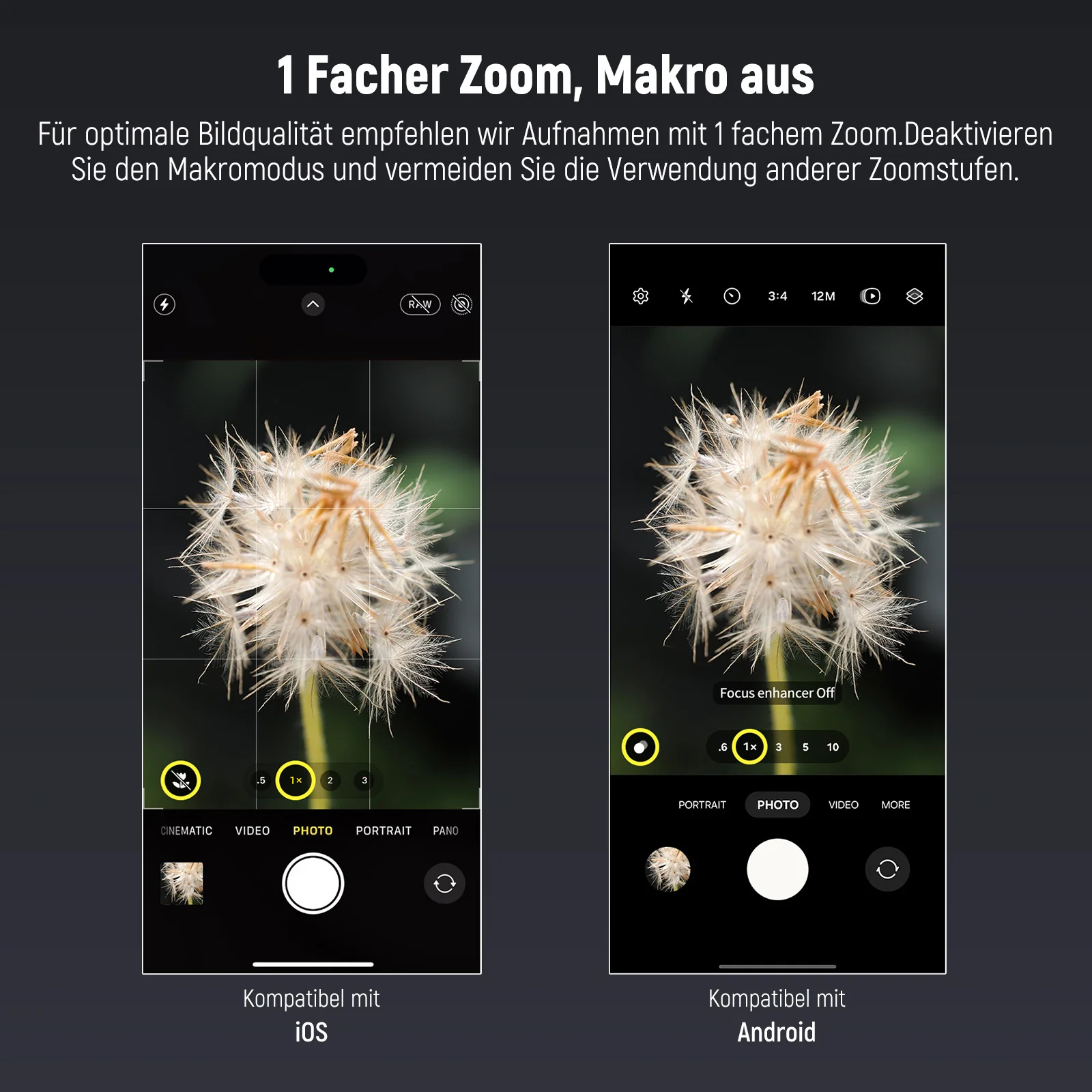 NEEWER LS-73 75mm Makro Kamera Objektiv für Handy mit 17mm Objektive Clip - Image 8