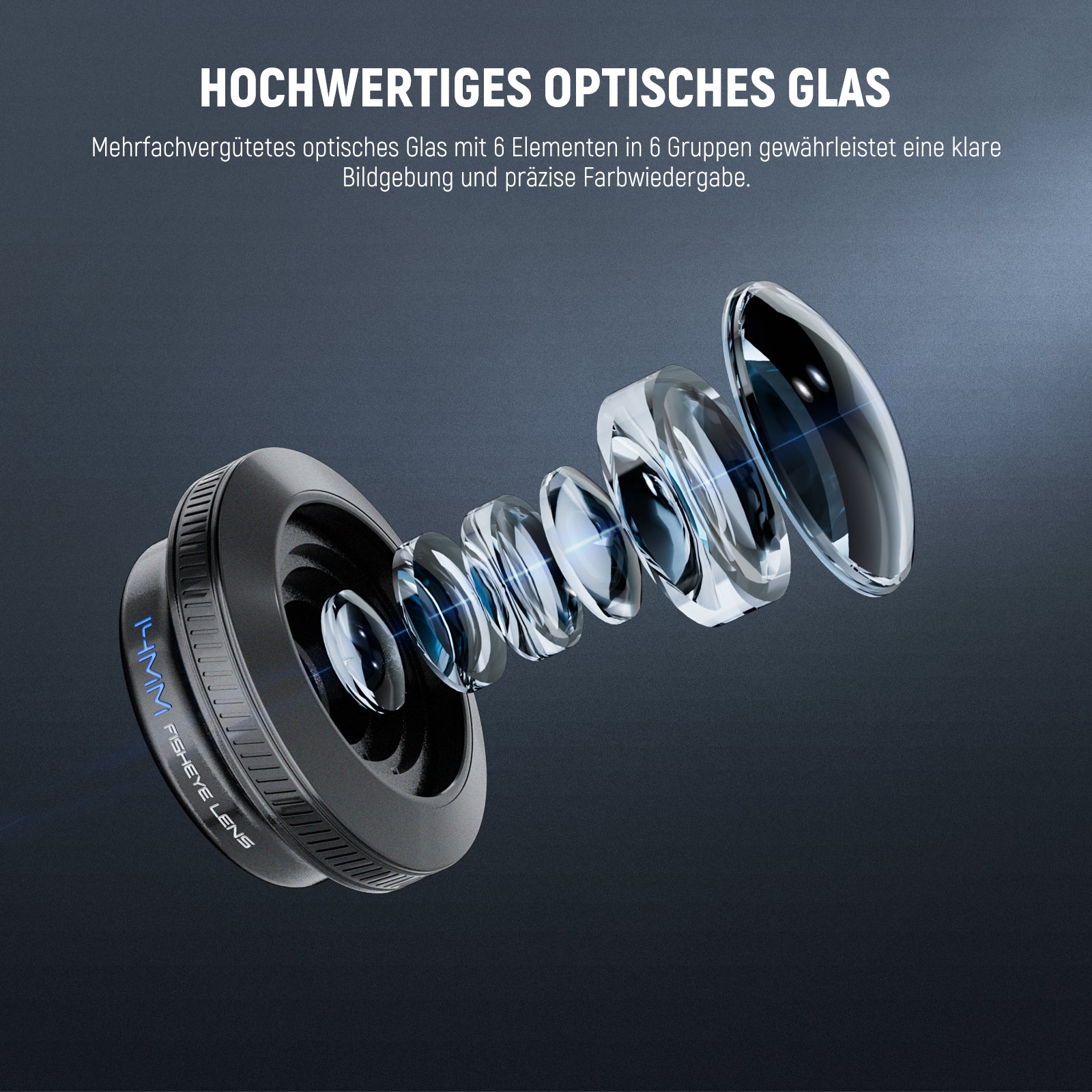 NEEWER LS-77 170° 14mm Fish Eye VR Objektiv mit Handy Objektiv Clip - Image 5
