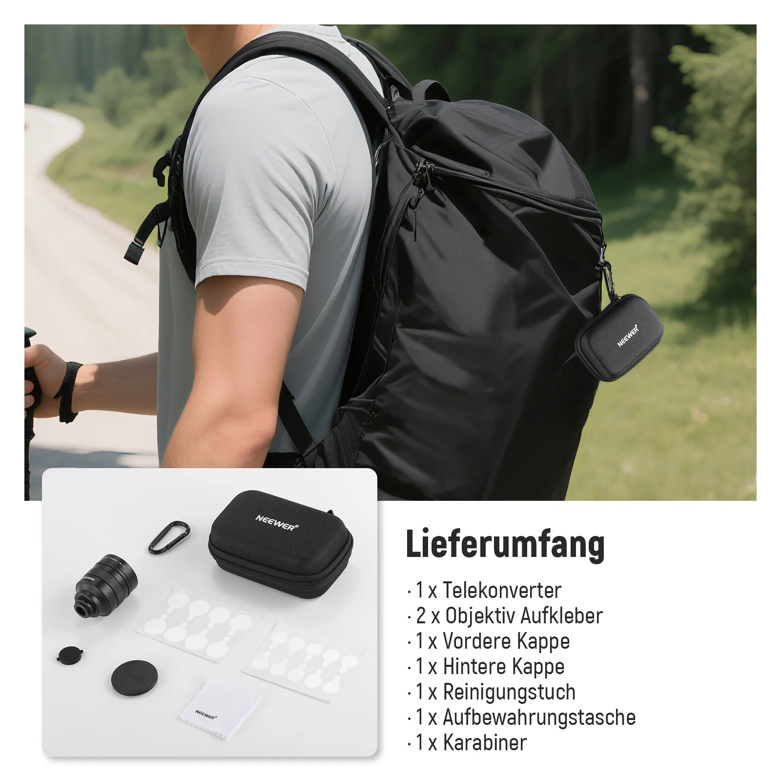 NEEWER LS-79 2X 240mm Konverter für Teleobjektive von Handykameras - Image 8