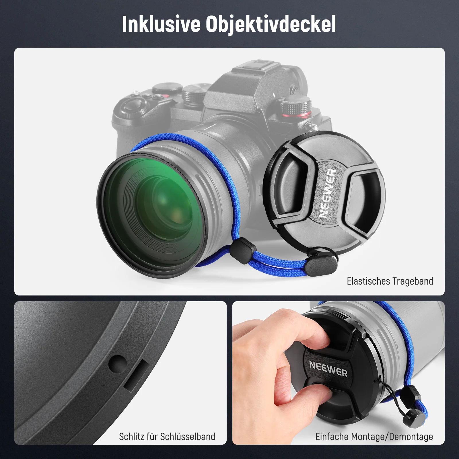 NEEWER MC UV Schutzfilter mit Objektivdeckel - Image 5