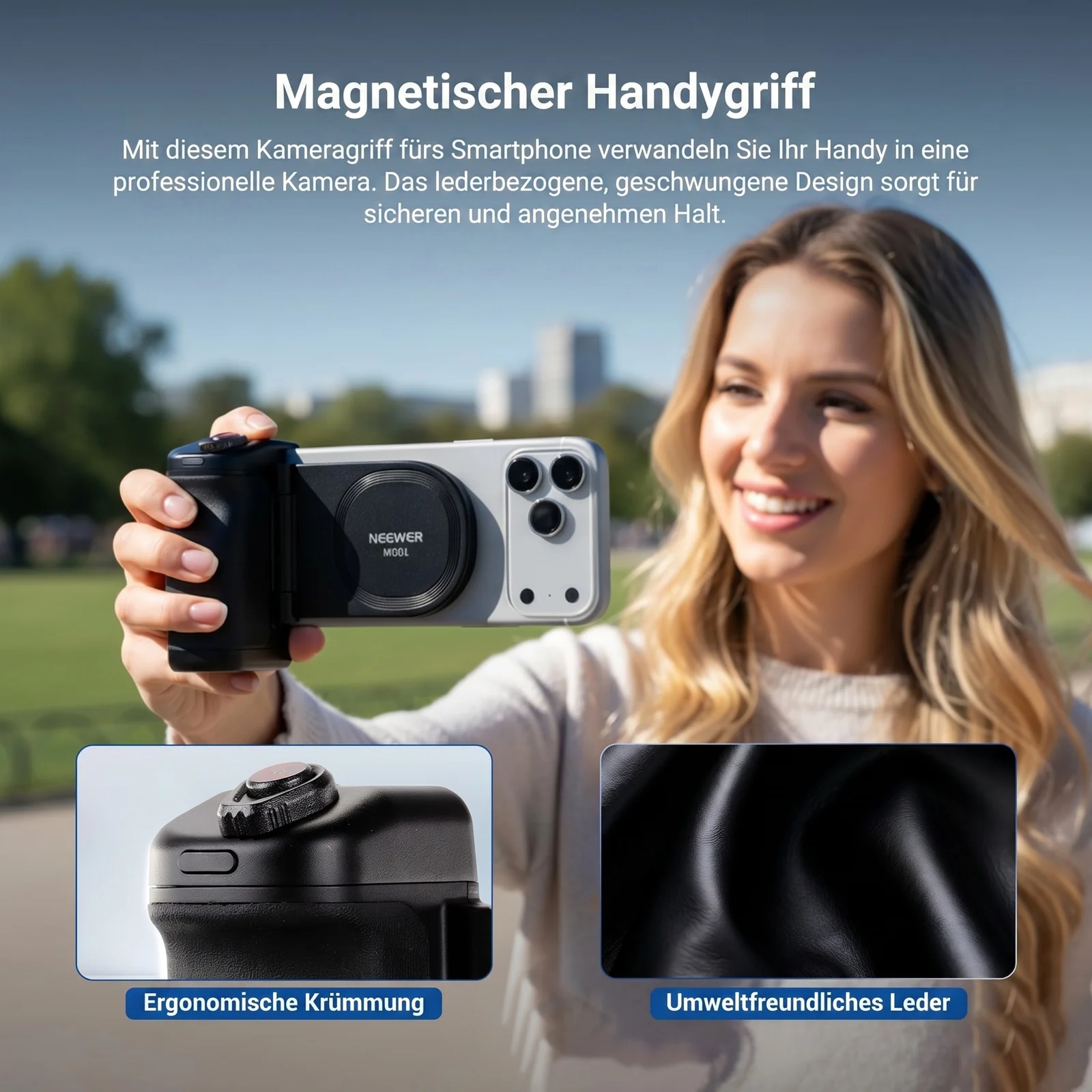NEEWER MG01 Magnetischer Handy Kamera Griff - Image 5