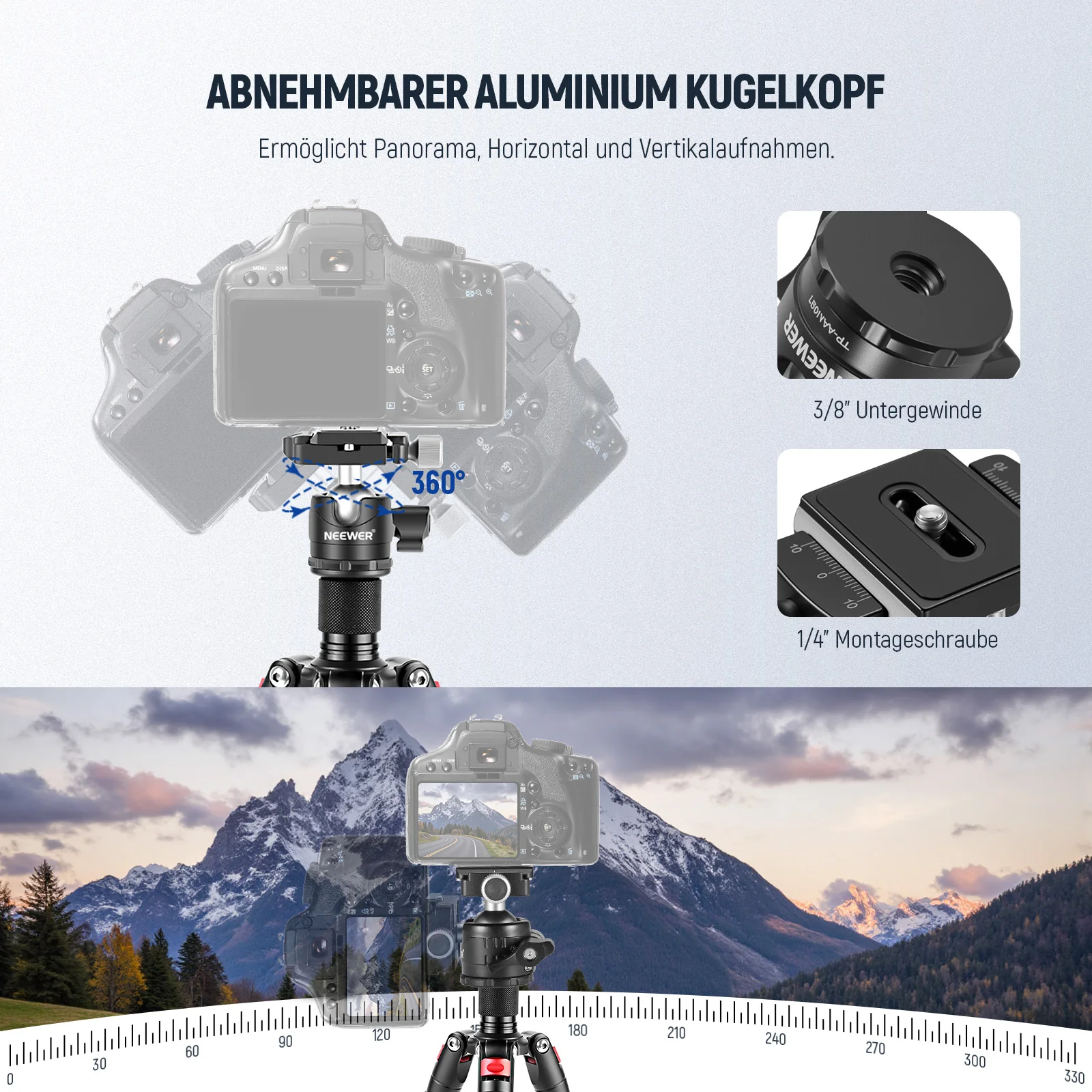 NEEWER M521 Mini Stativ für Kamera - Image 17
