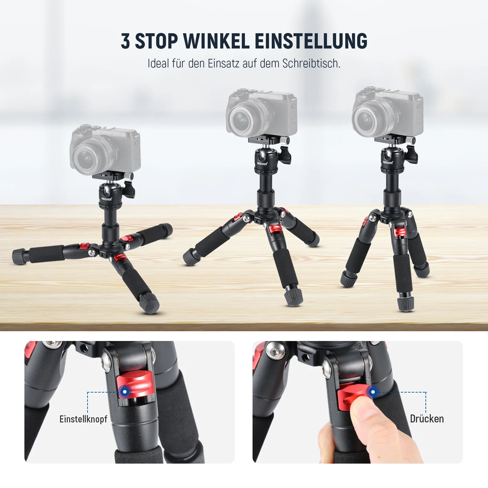 NEEWER M521 Mini Stativ für Kamera - Image 5