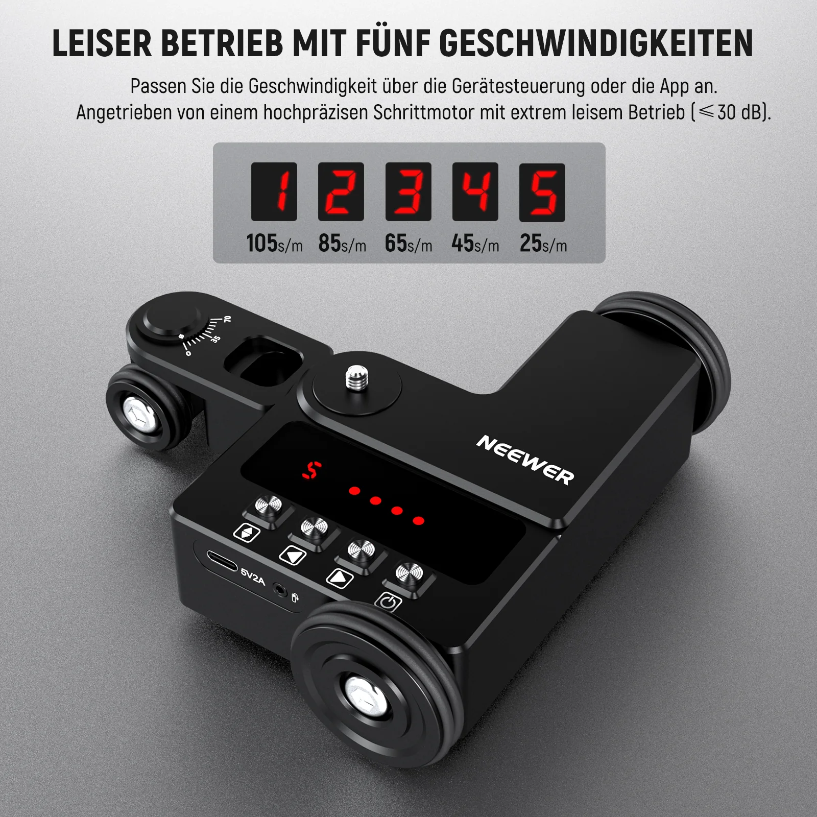 NEEWER DL200 Motorisierter Kamerawagen Dolly mit App Steuerung für iOS/Android Handys - Image 7