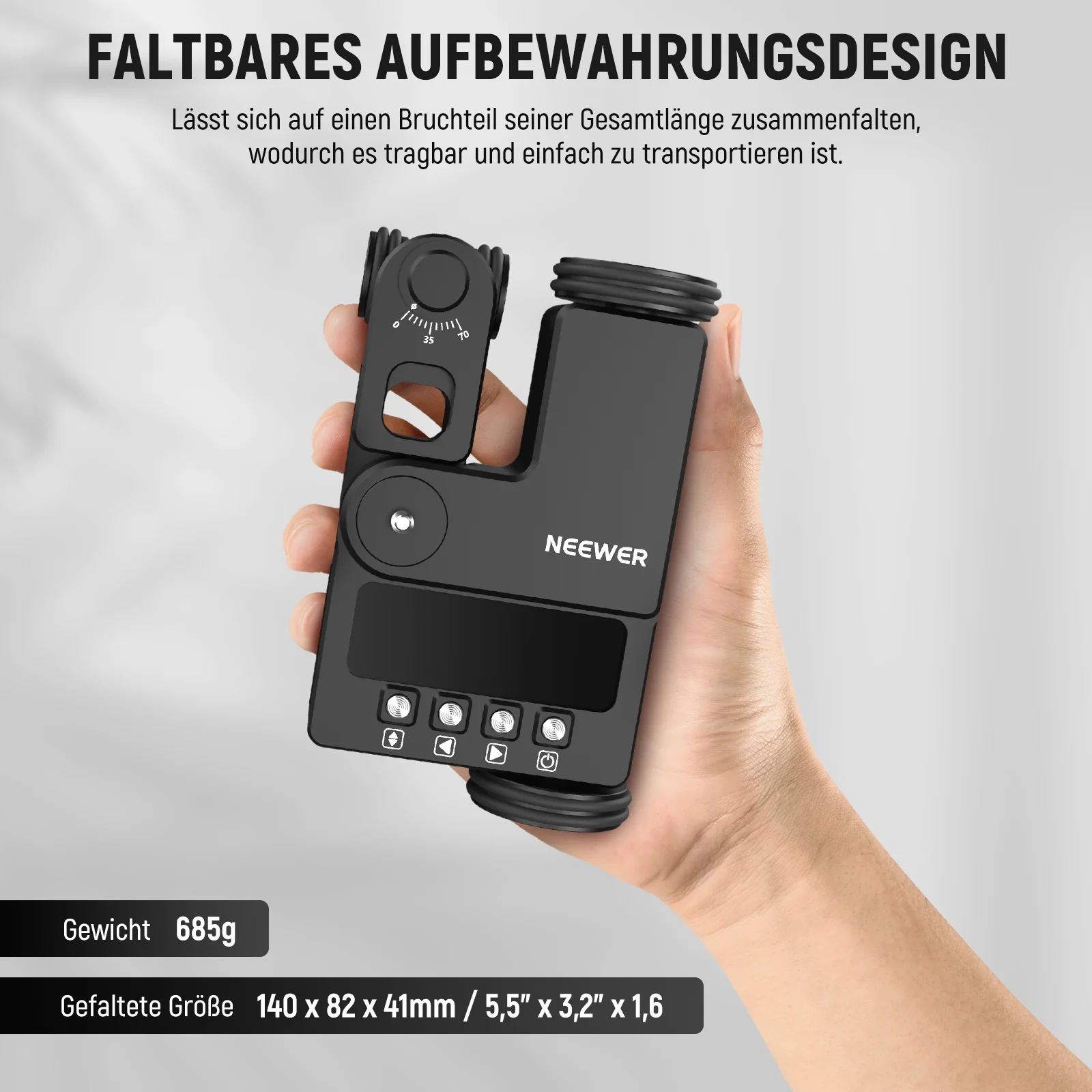 NEEWER DL200 Motorisierter Kamerawagen Dolly mit App Steuerung für iOS/Android Handys - Image 8