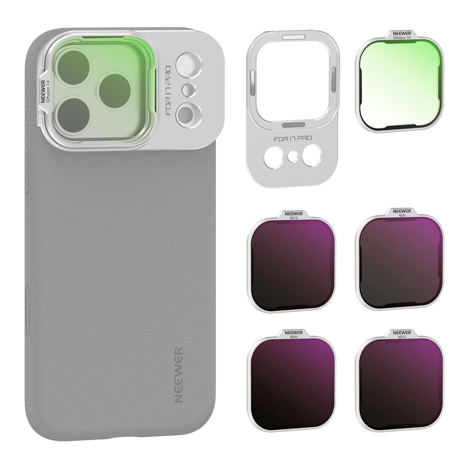 NEEWER ND Filter Set für iPhone 17 Pro/Pro Max Handyhülle