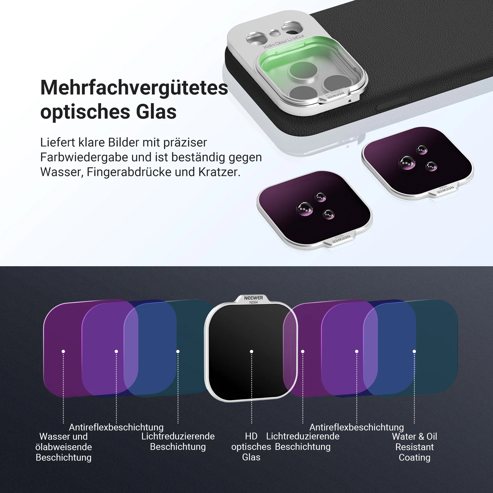 NEEWER ND Filter Set für iPhone 17 Pro/Pro Max Handyhülle - Image 13