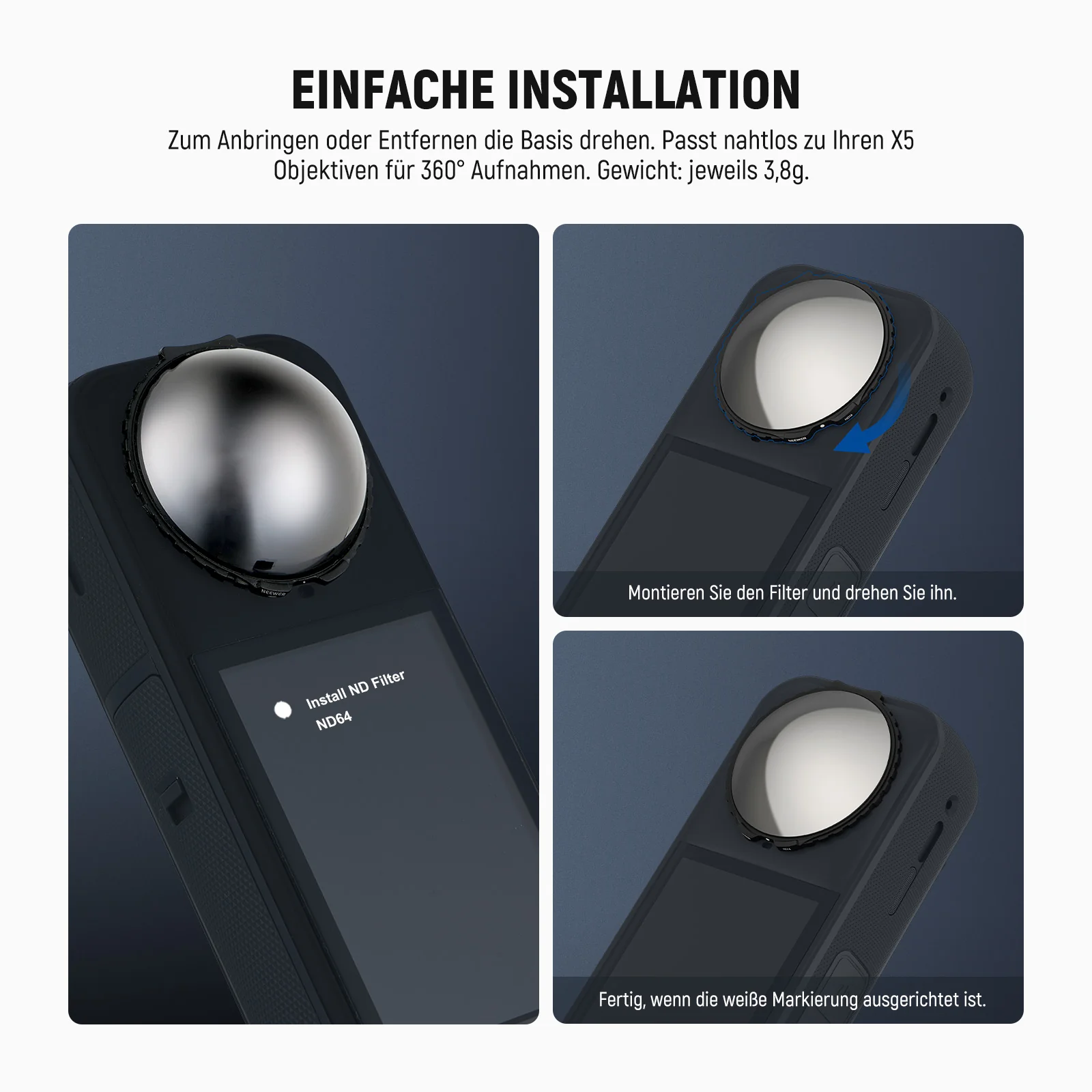 NEEWER ND Filters kompatibel mit Insta360 X5 - Image 23