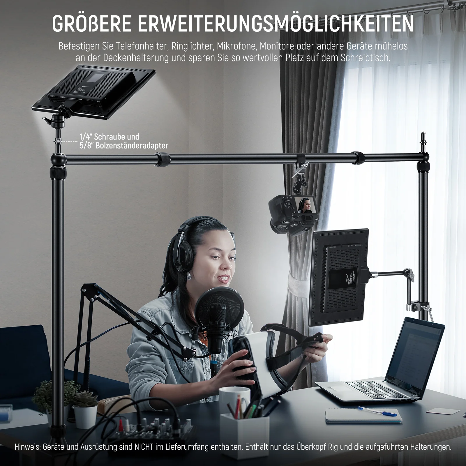 NEEWER NK002 Tischhalterung Kamera-Rig für Überkopf-Aufnahmen - Image 3