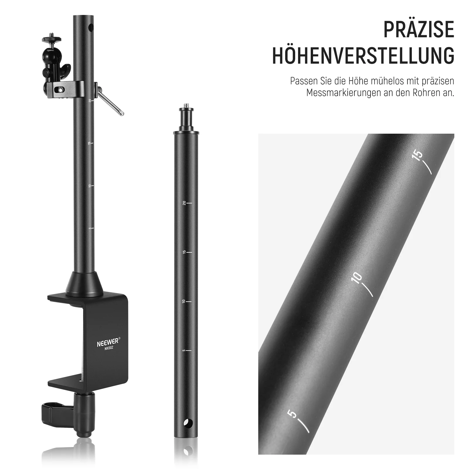 NEEWER NK002 Tischhalterung Kamera-Rig für Überkopf-Aufnahmen - Image 5