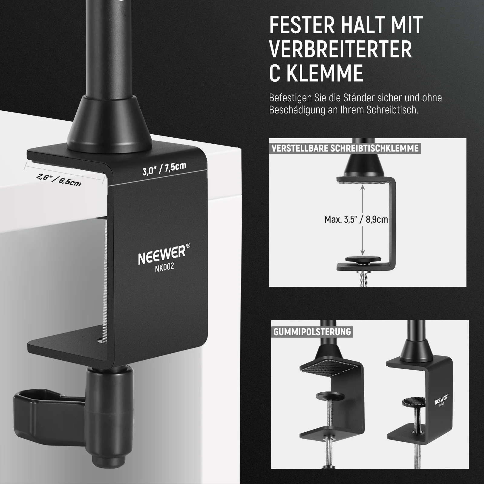 NEEWER NK002 Tischhalterung Kamera-Rig für Überkopf-Aufnahmen - Image 7