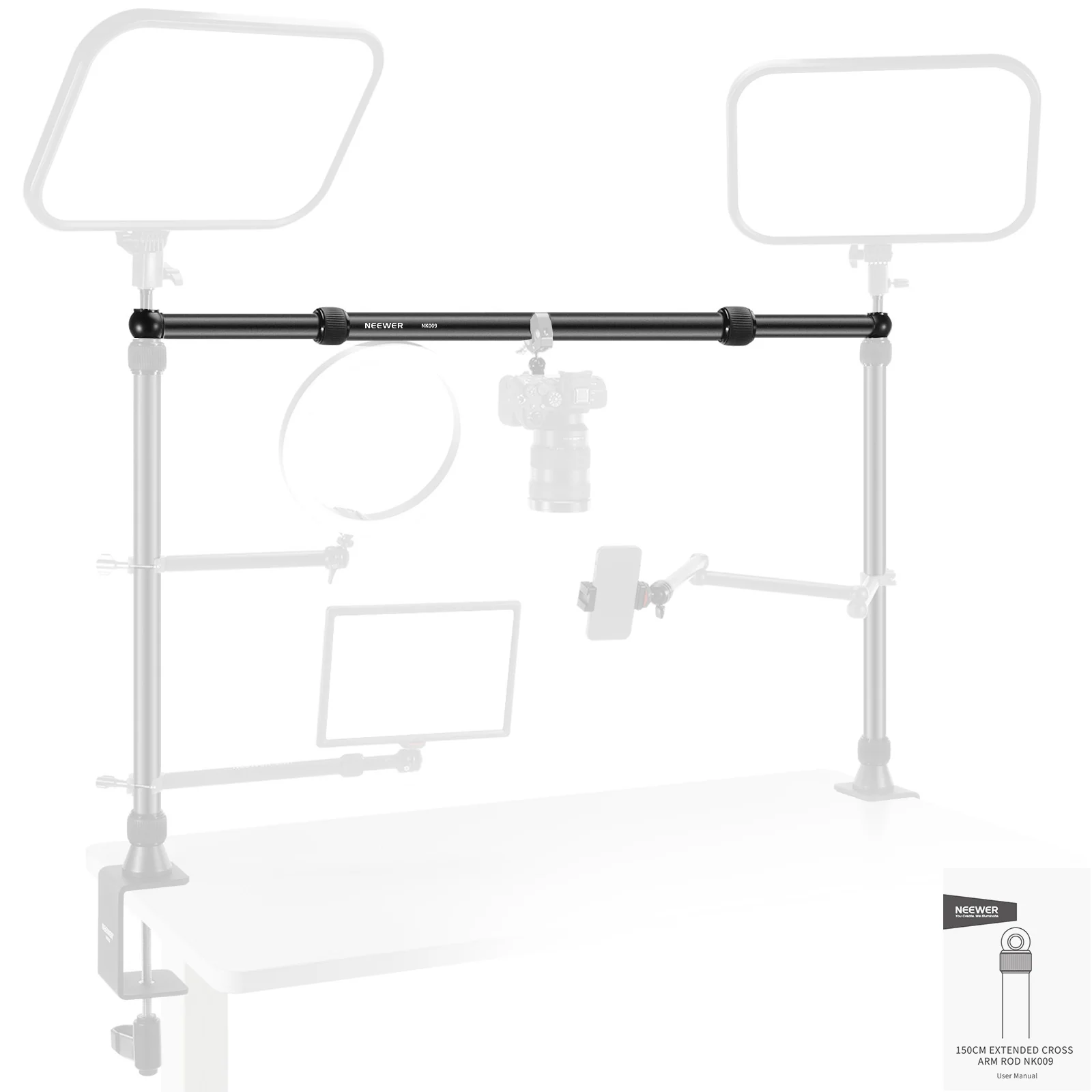 NEEWER NK009 85-150cm Horizontaler Boom Arm nur für NK002 NK003