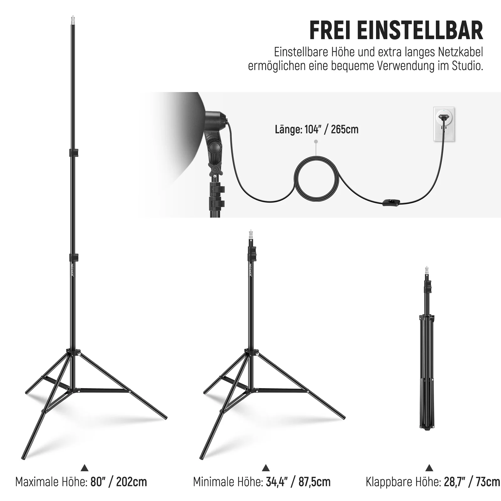 NEEWER NK300 350W Softbox Beleuchtung Set - Image 6