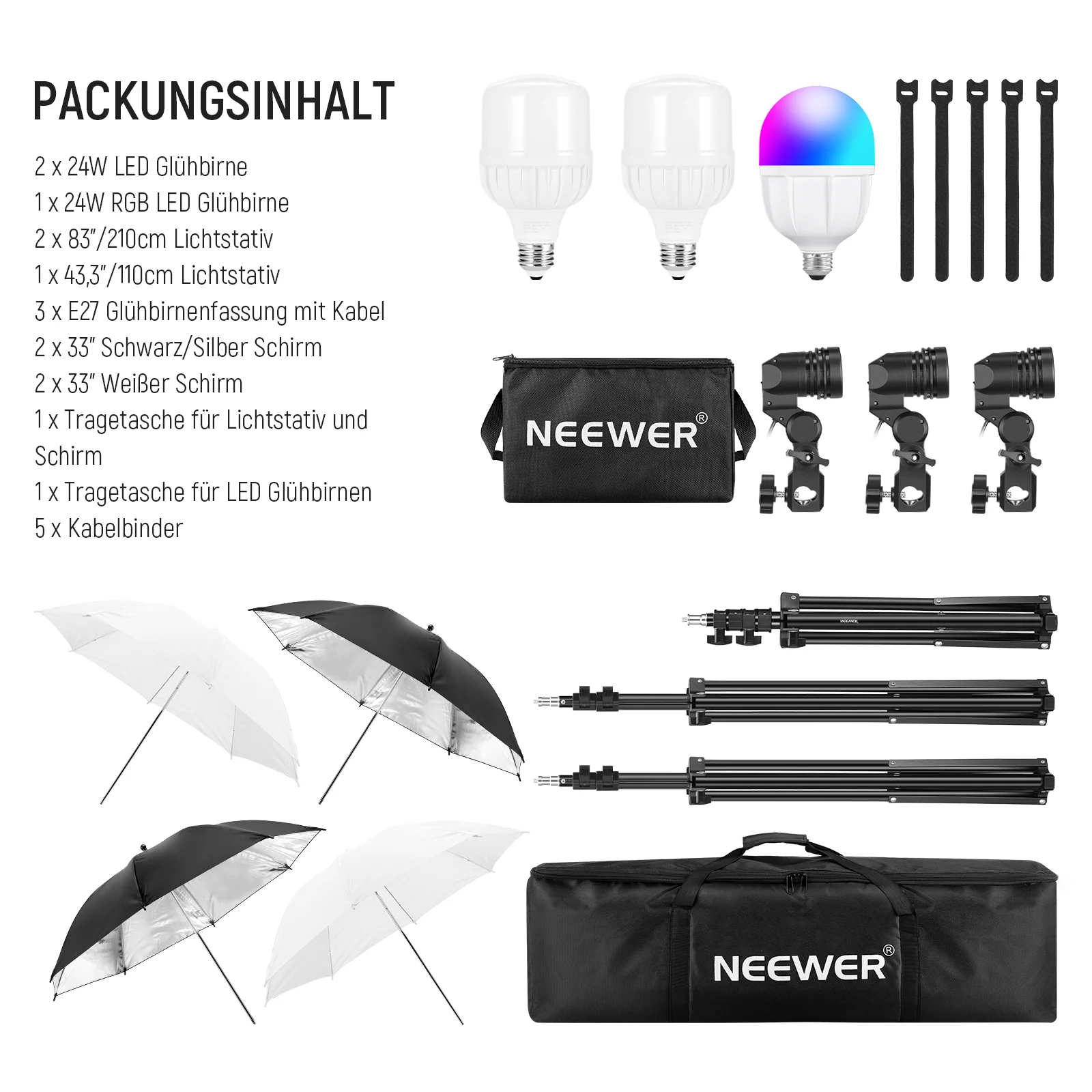 NEEWER NK501 400W Fotografie Beleuchtungsset - Image 8