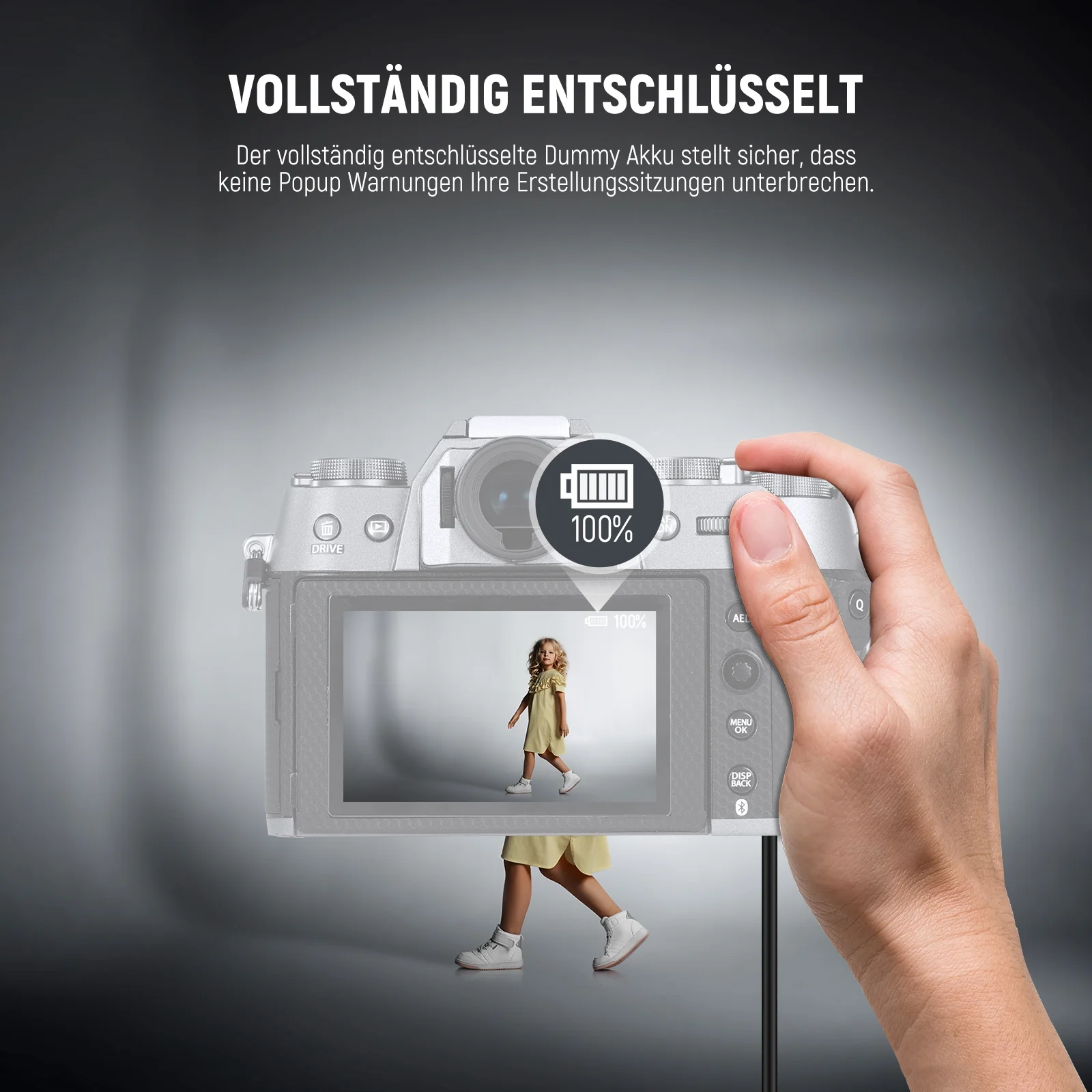 NEEWER NP-W126/NP-W126S FUJIFILM Ersatz Dummy Batterie Kupplungssatz - Image 4
