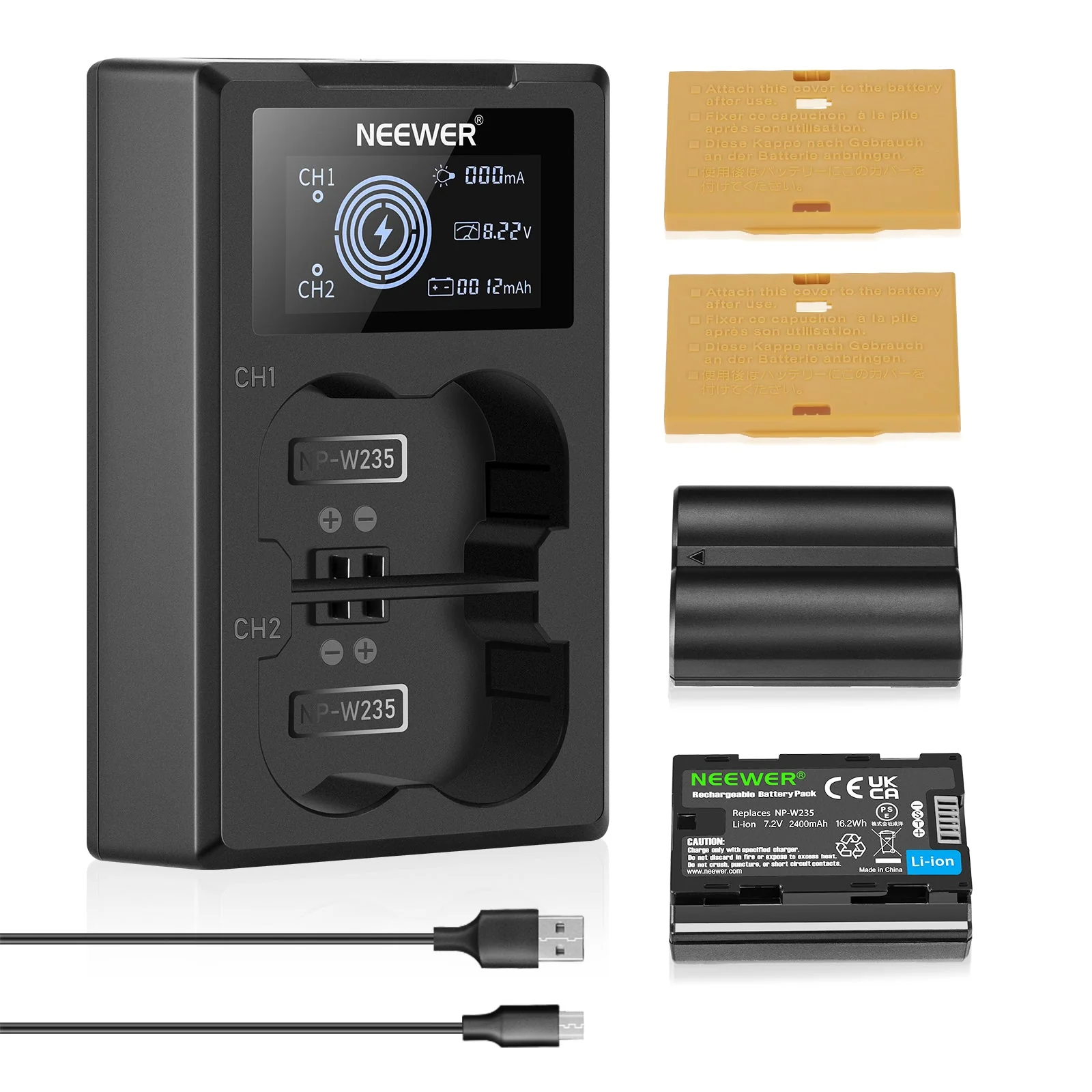 NEEWER NP-W235 Kamera Akkuladegerät Set