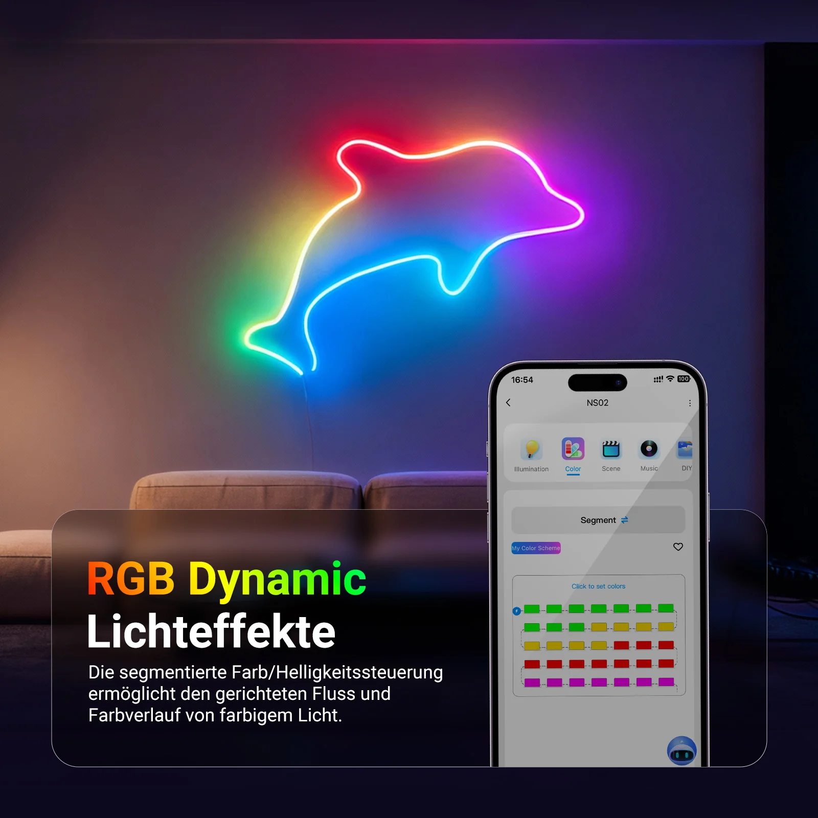 NEEWER NS02 Smart RGB LED Neon Streifen - Image 3