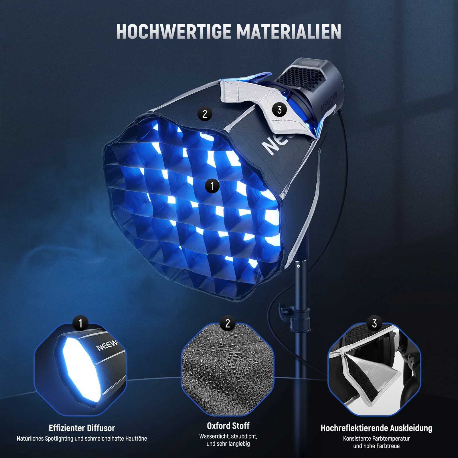 NEEWER NS3P Achteckige Softbox mit NEEWER Mount - Image 5