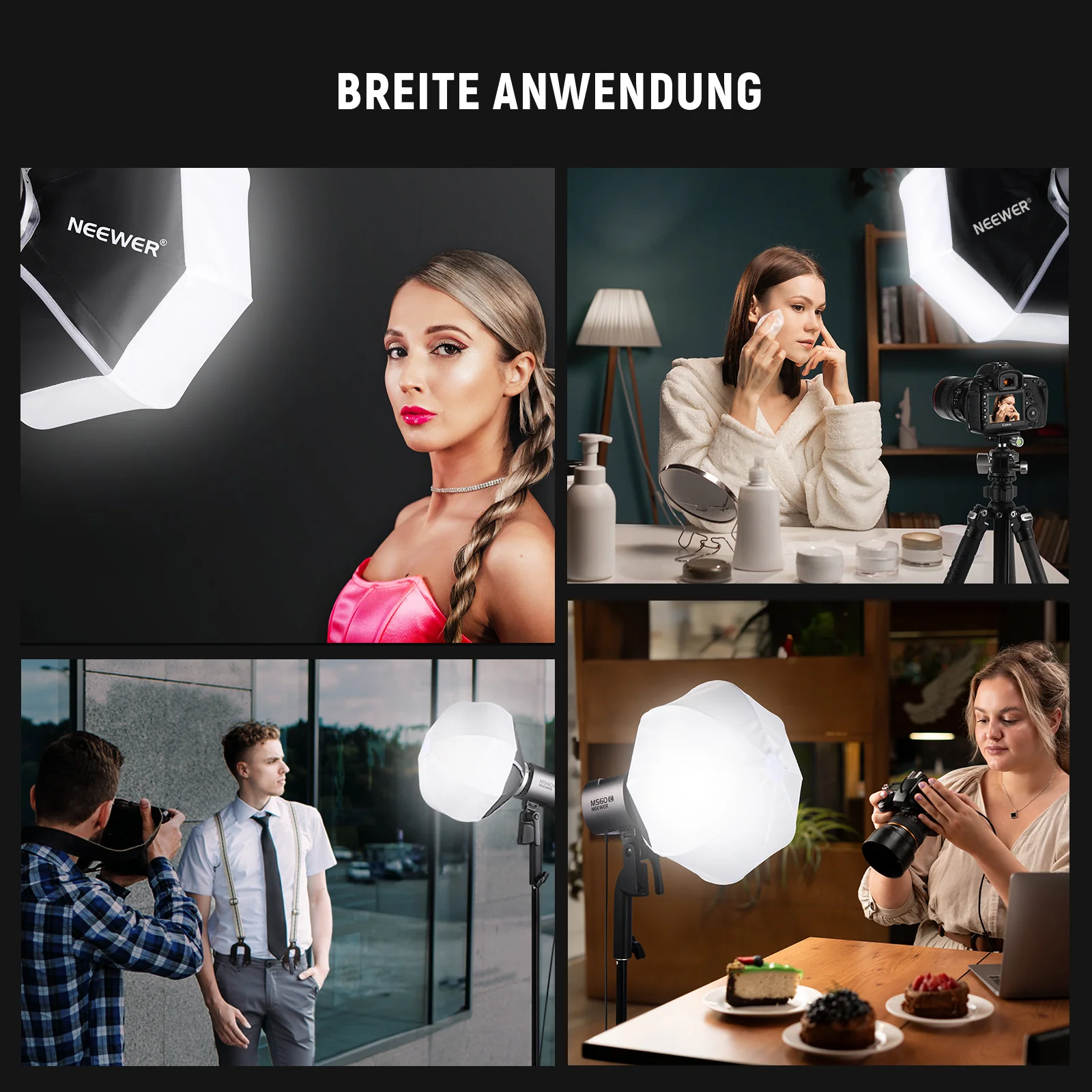 NEEWER NS6L 30cm Laterne Softbox mit NEEWER Mount - Image 7