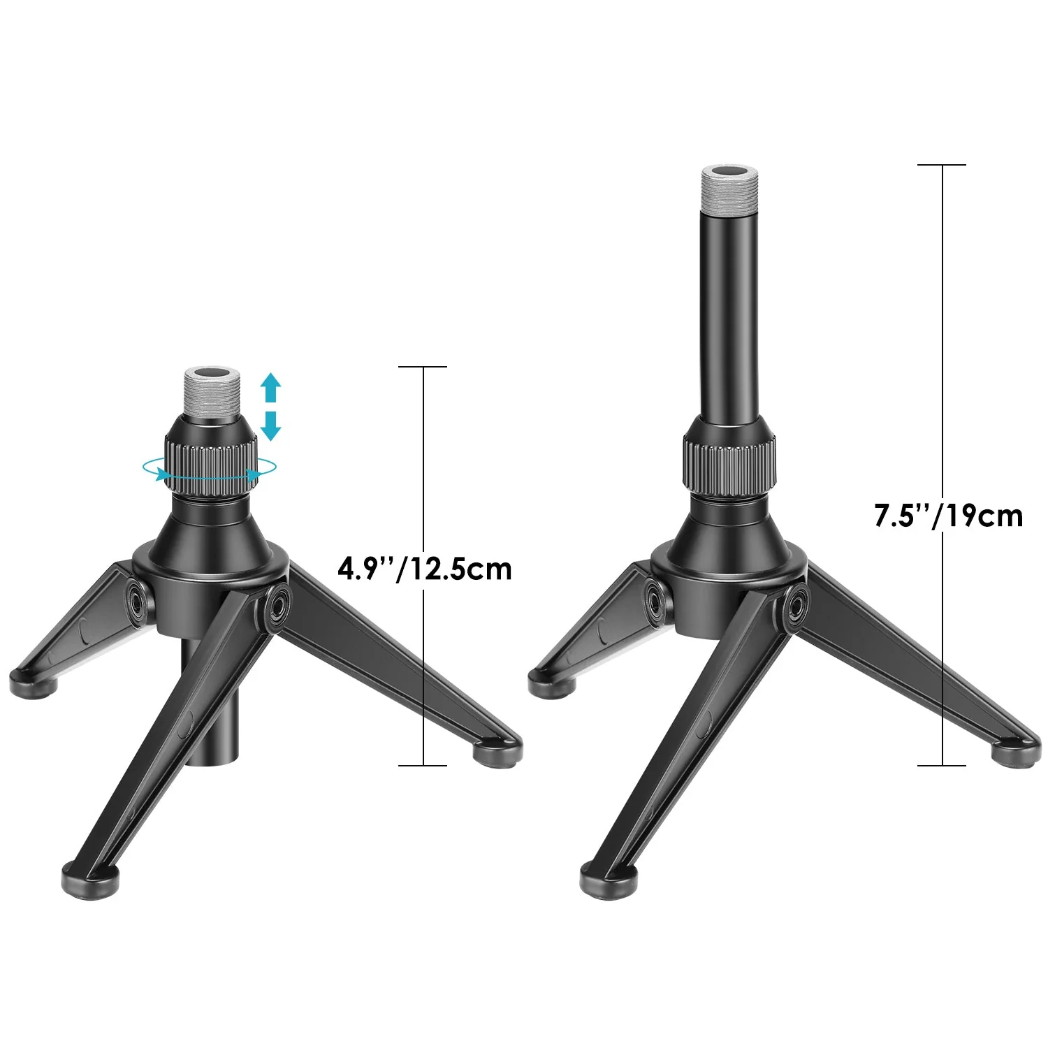 NEEWER NW-050 Faltbarer Mini Schreibtisch Mikrofonständer aus Eisen - Image 3