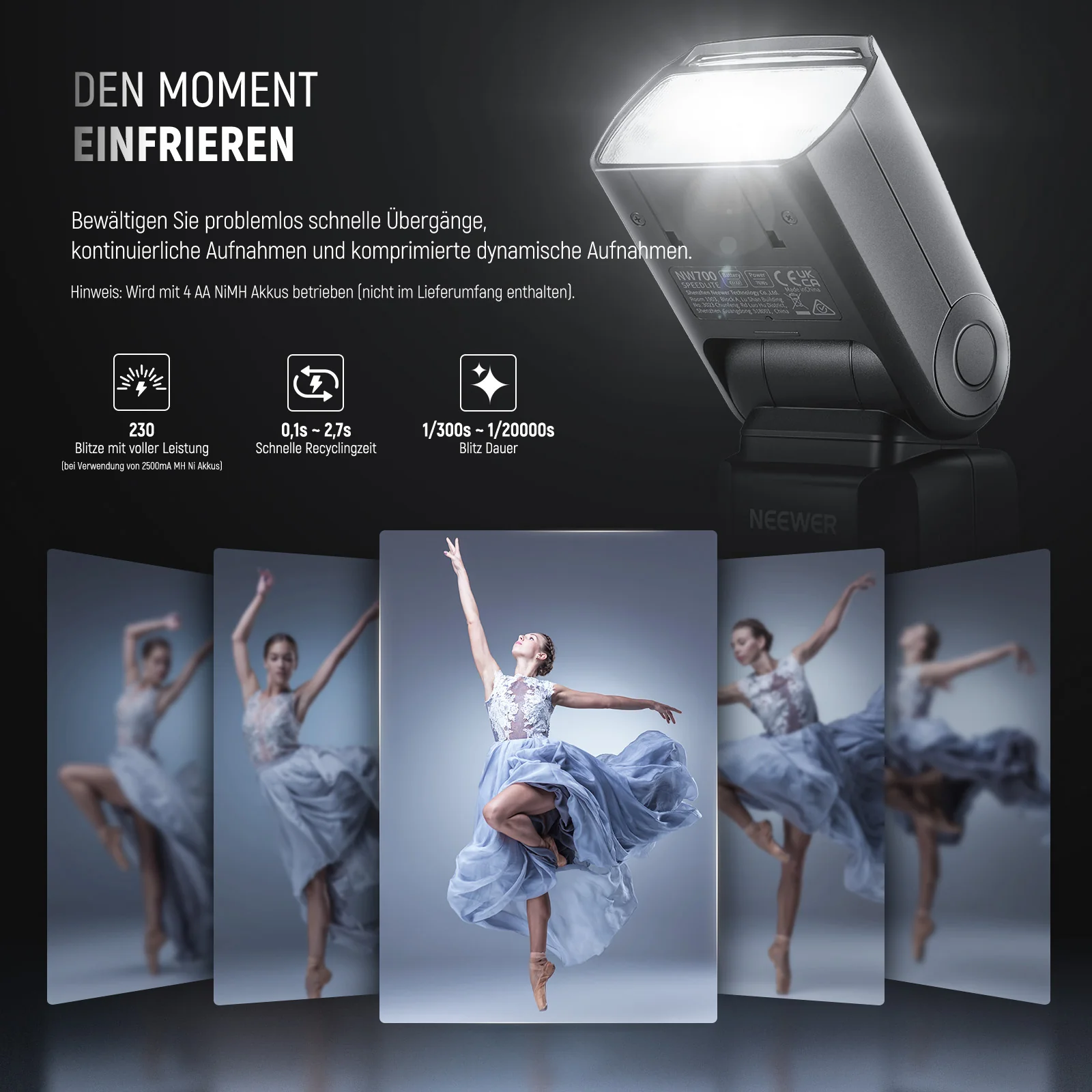 NEEWER NW700-N Blitz TTL Speedlite Kompatibel mit Nikon - Image 7