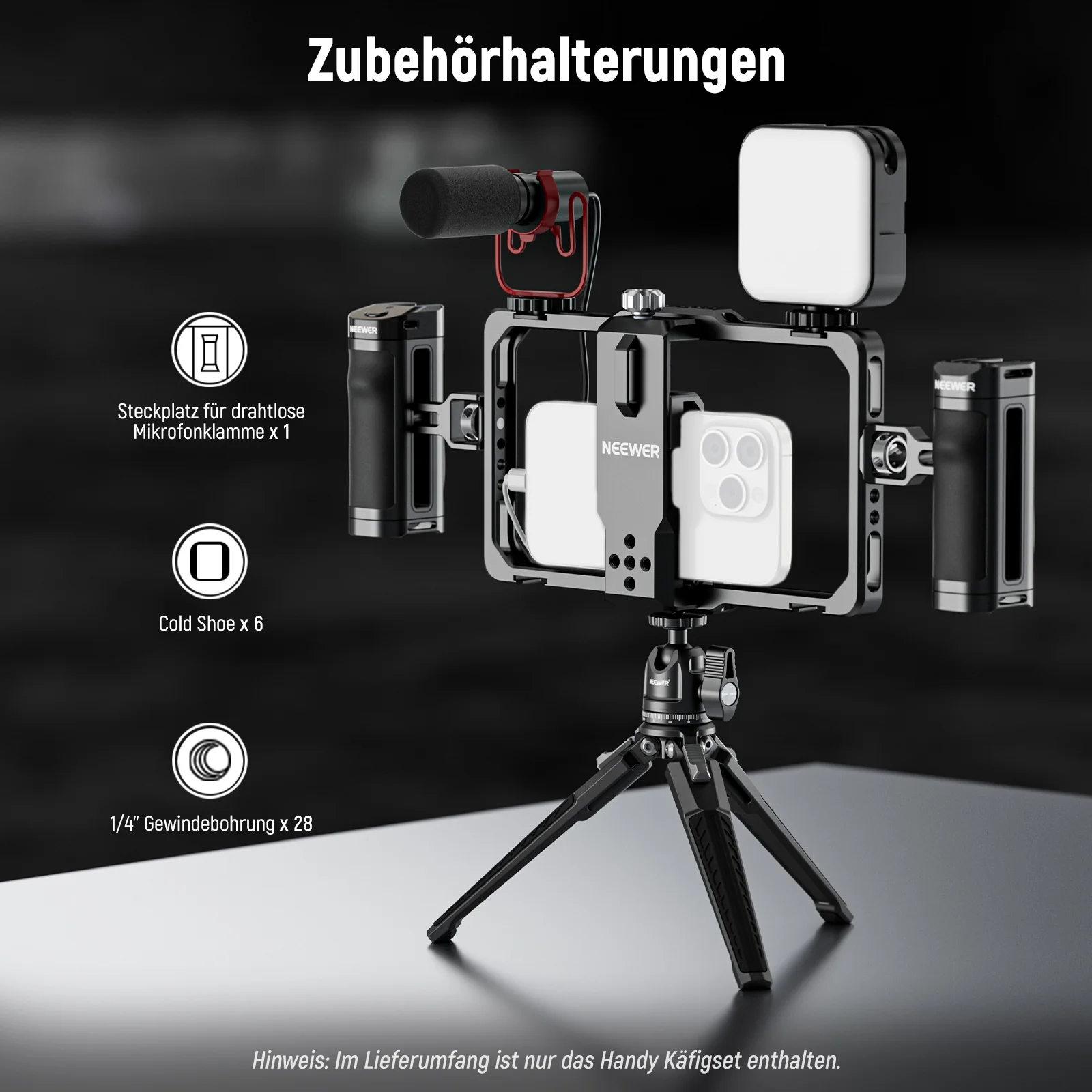NEEWER PA009E Universal Phone Cage Video Rig - Image 3