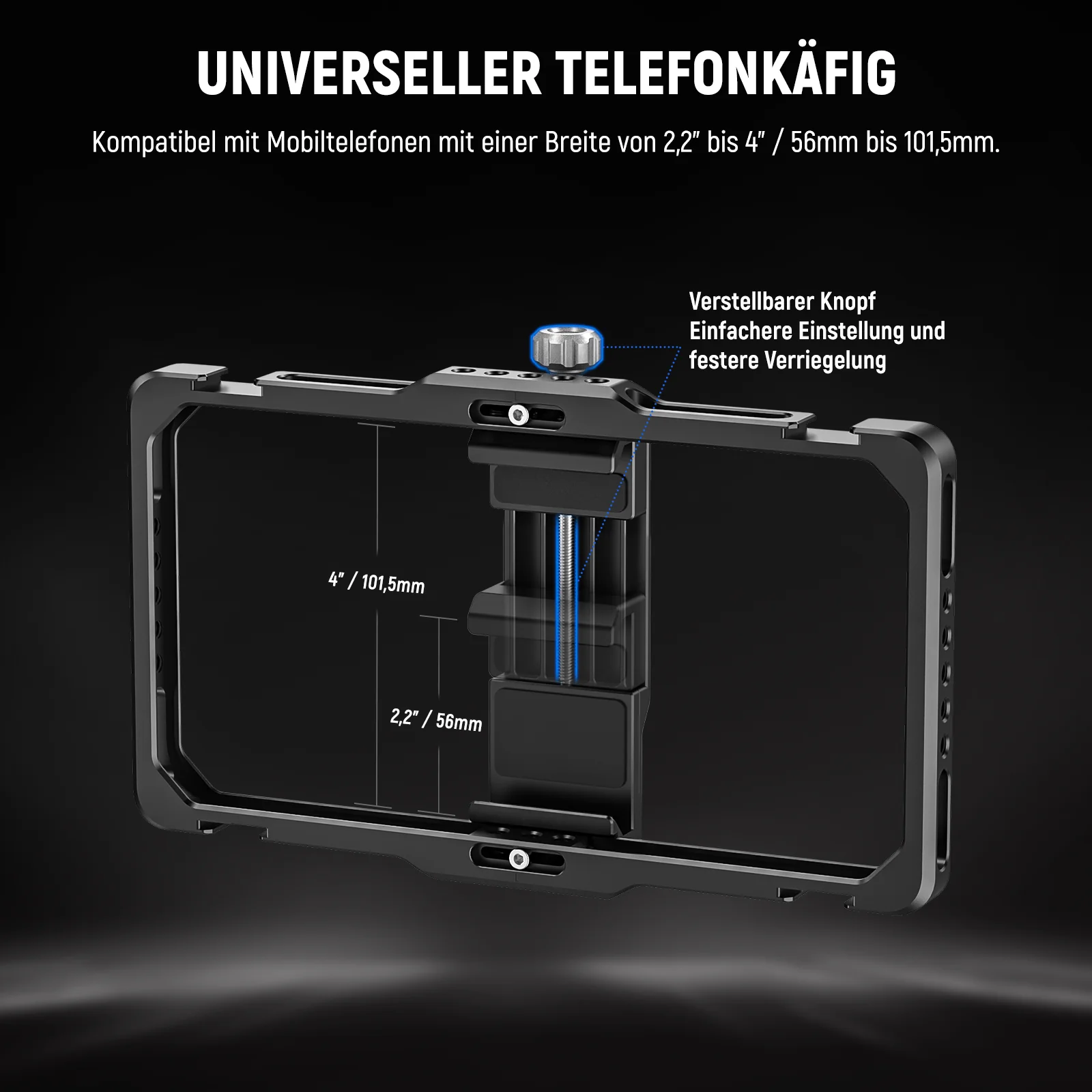 NEEWER PA009E Universal Phone Cage Video Rig - Image 6