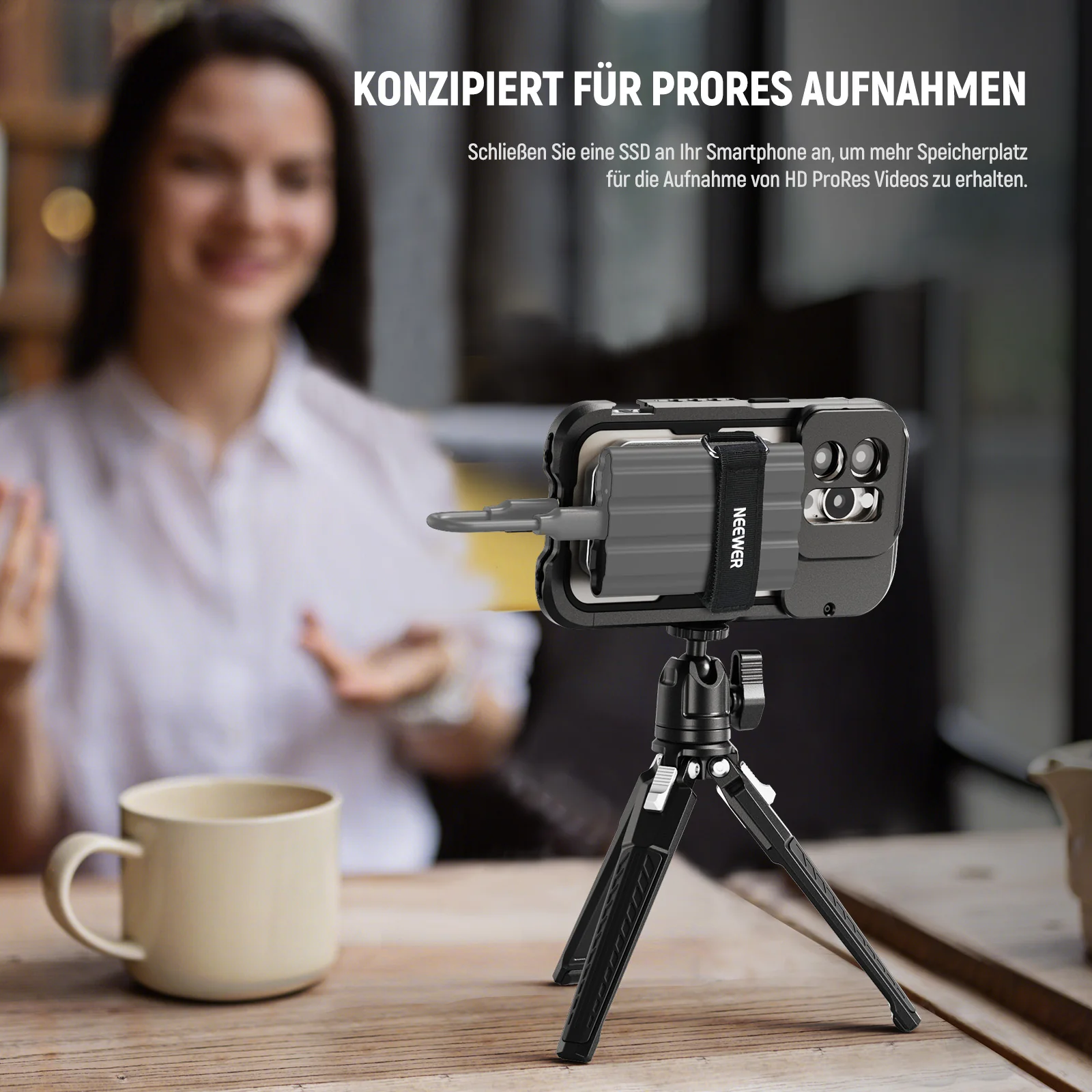 NEEWER PA040 Magnetischer SSD Halter für MagSafe iPhone 16 15 Pro Max - Image 6
