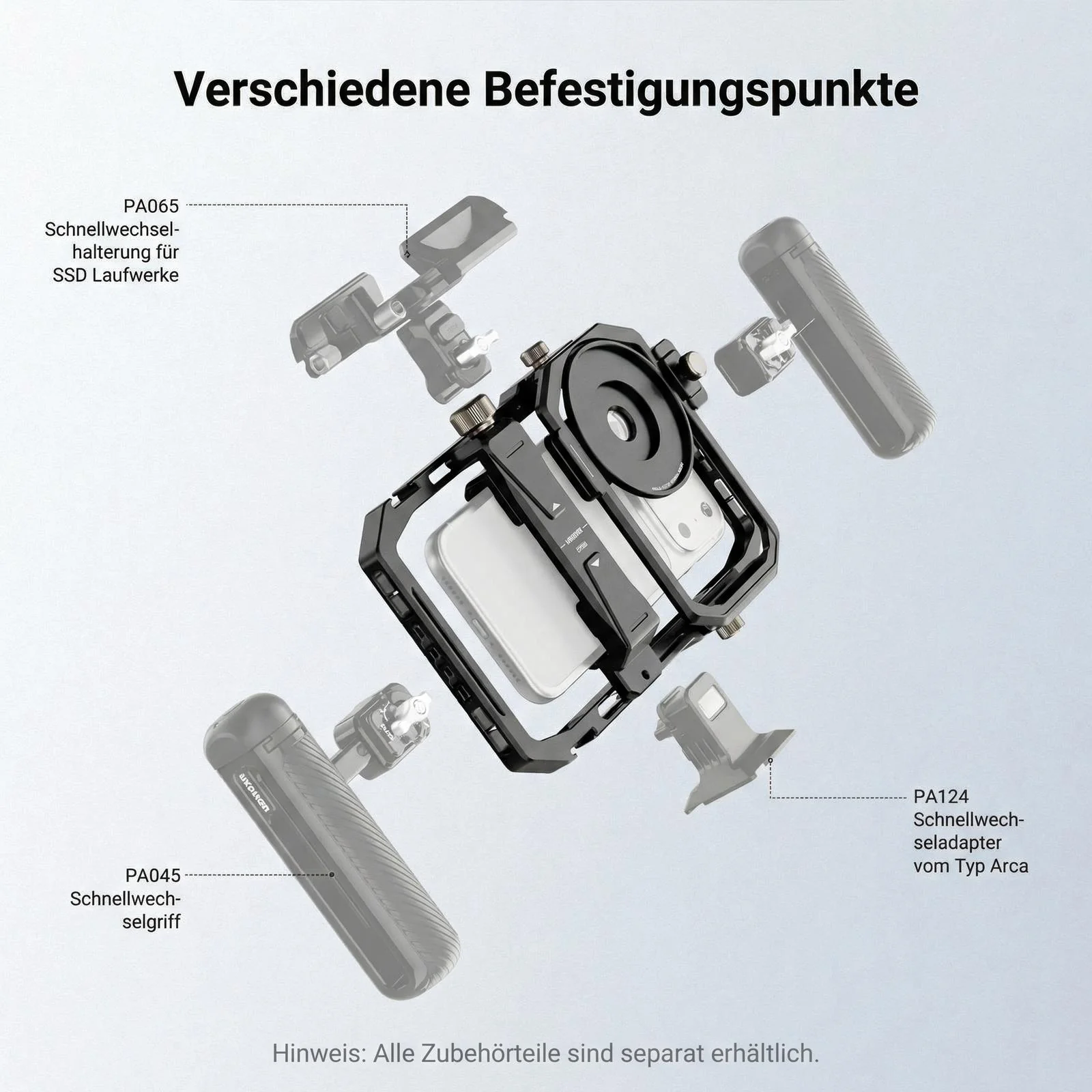 NEEWER PA058 Universal Käfig Cage mit 67mm Filteradapter & Kaltgeräteschuhen - Image 2