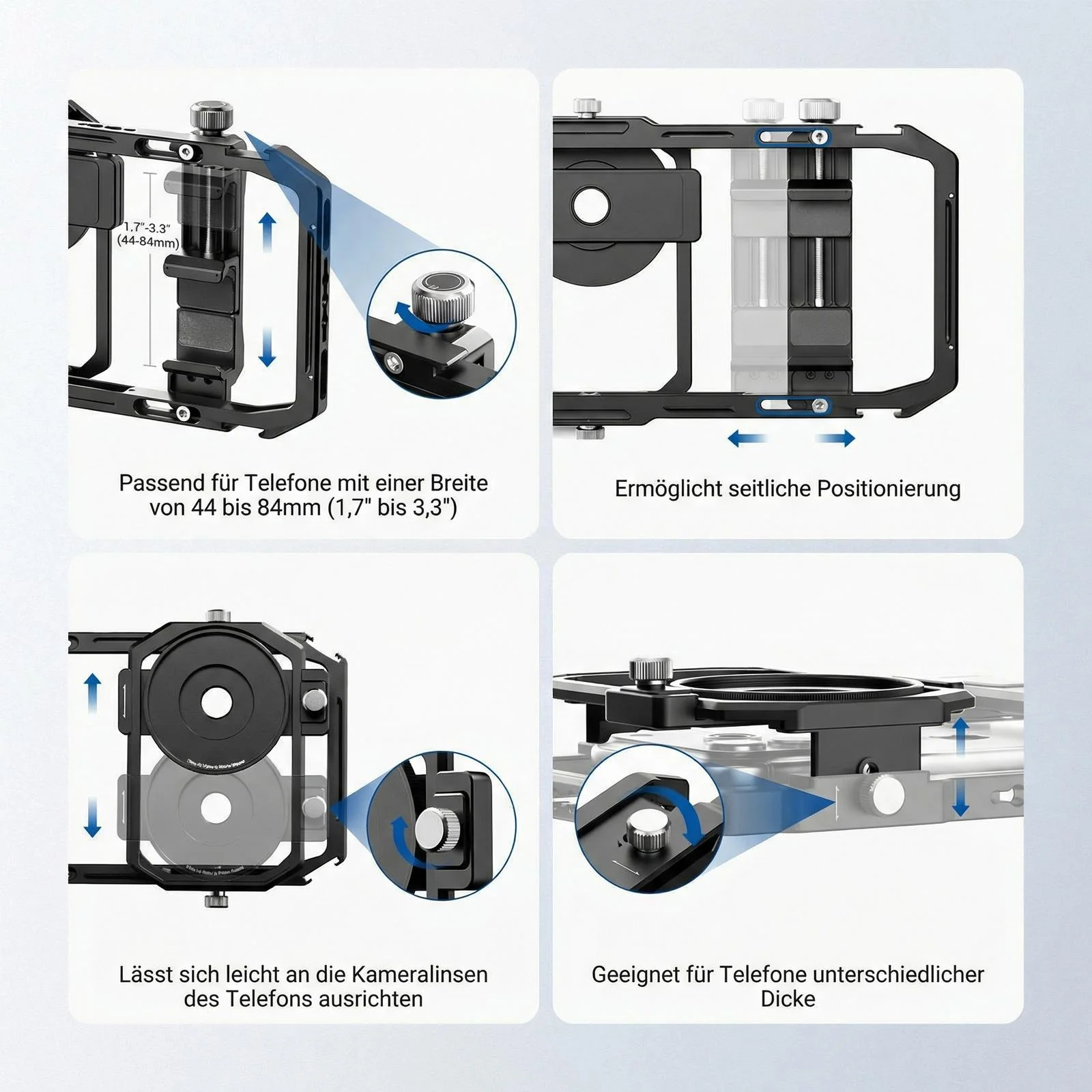 NEEWER PA058 Universal Käfig Cage mit 67mm Filteradapter & Kaltgeräteschuhen - Image 4