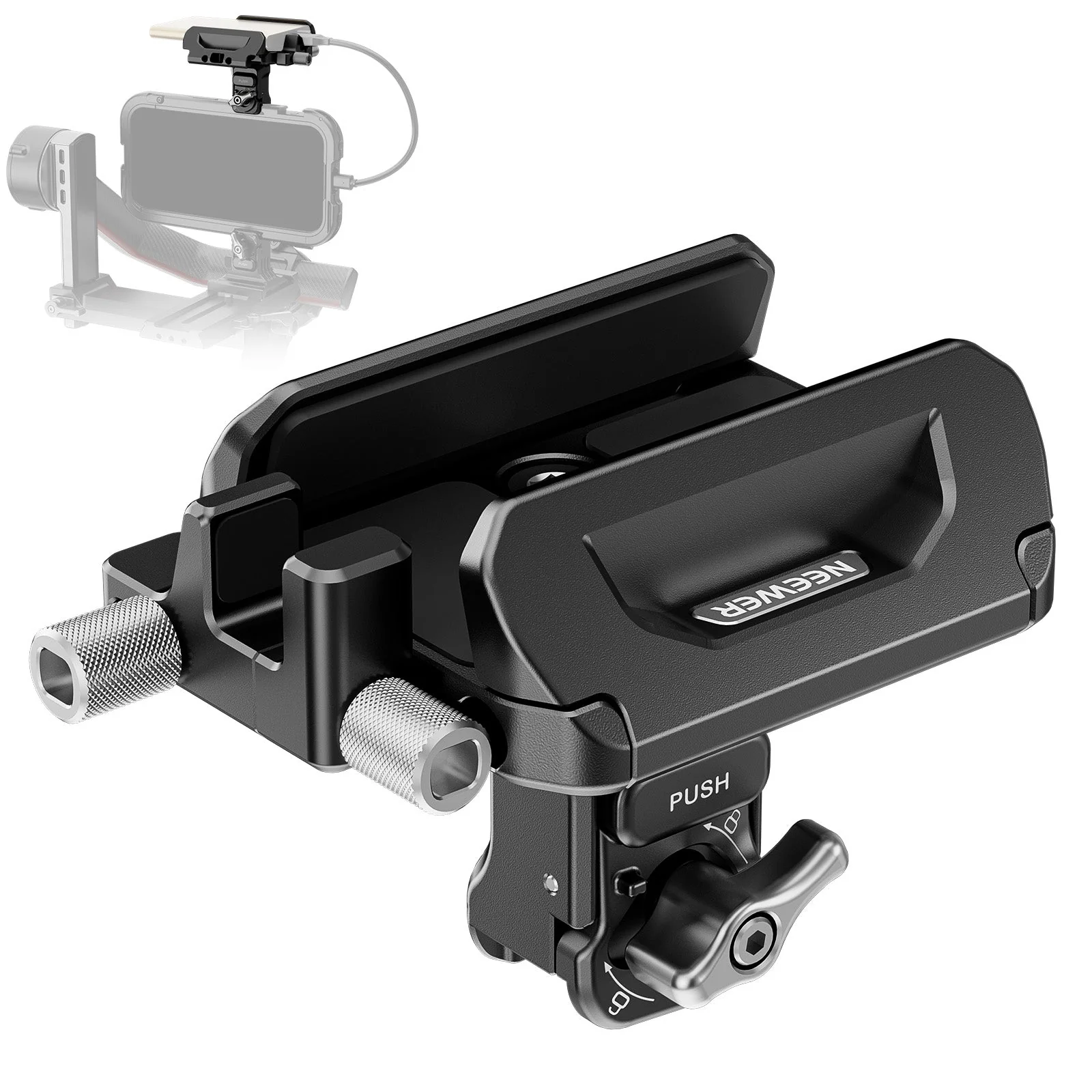 NEEWER PA065 40-65mm Schnellverschluss SSD Halterung für Handy Käfig