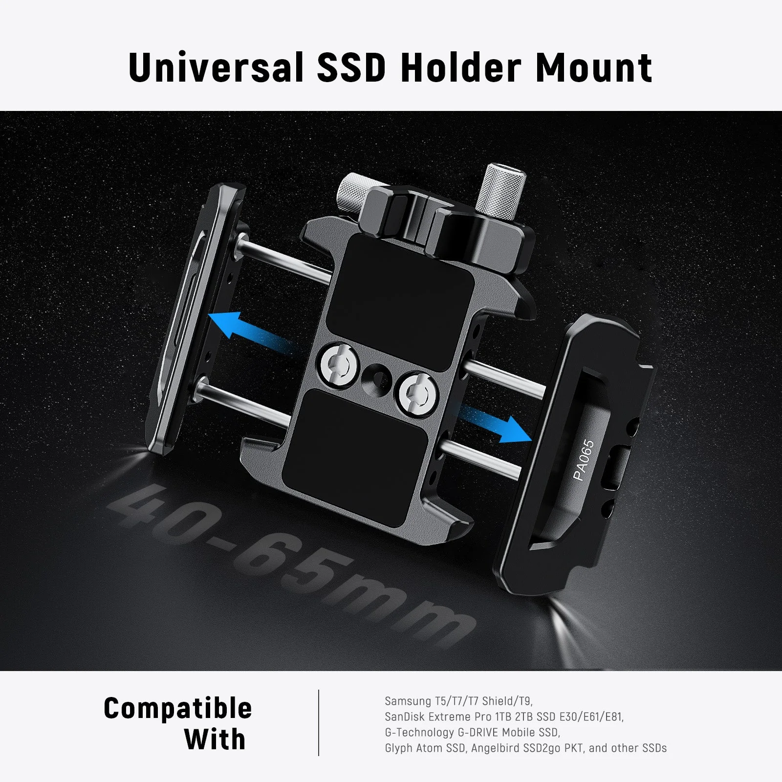 NEEWER PA065 40-65mm Schnellverschluss SSD Halterung für Handy Käfig - Image 2
