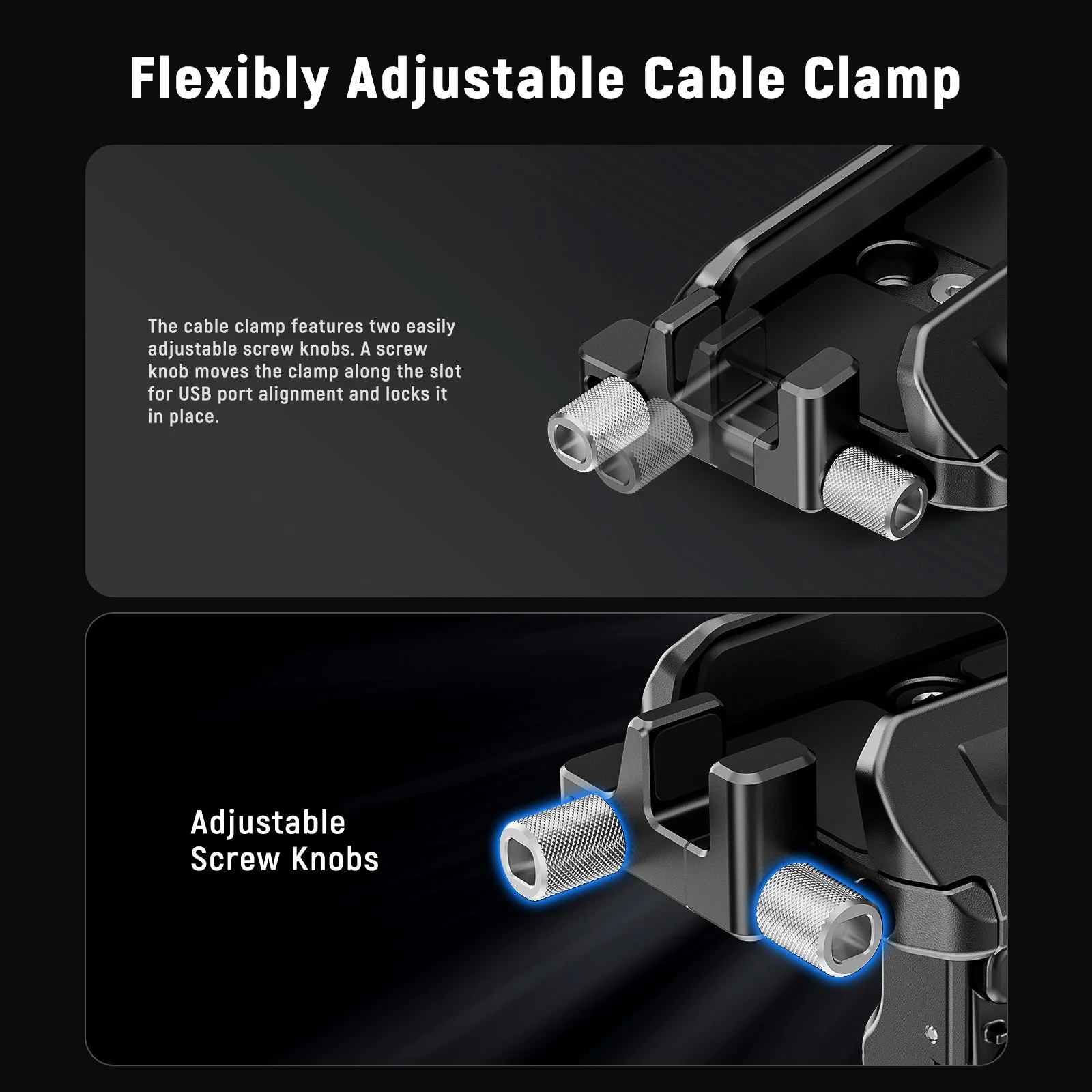 NEEWER PA065 40-65mm Schnellverschluss SSD Halterung für Handy Käfig - Image 4