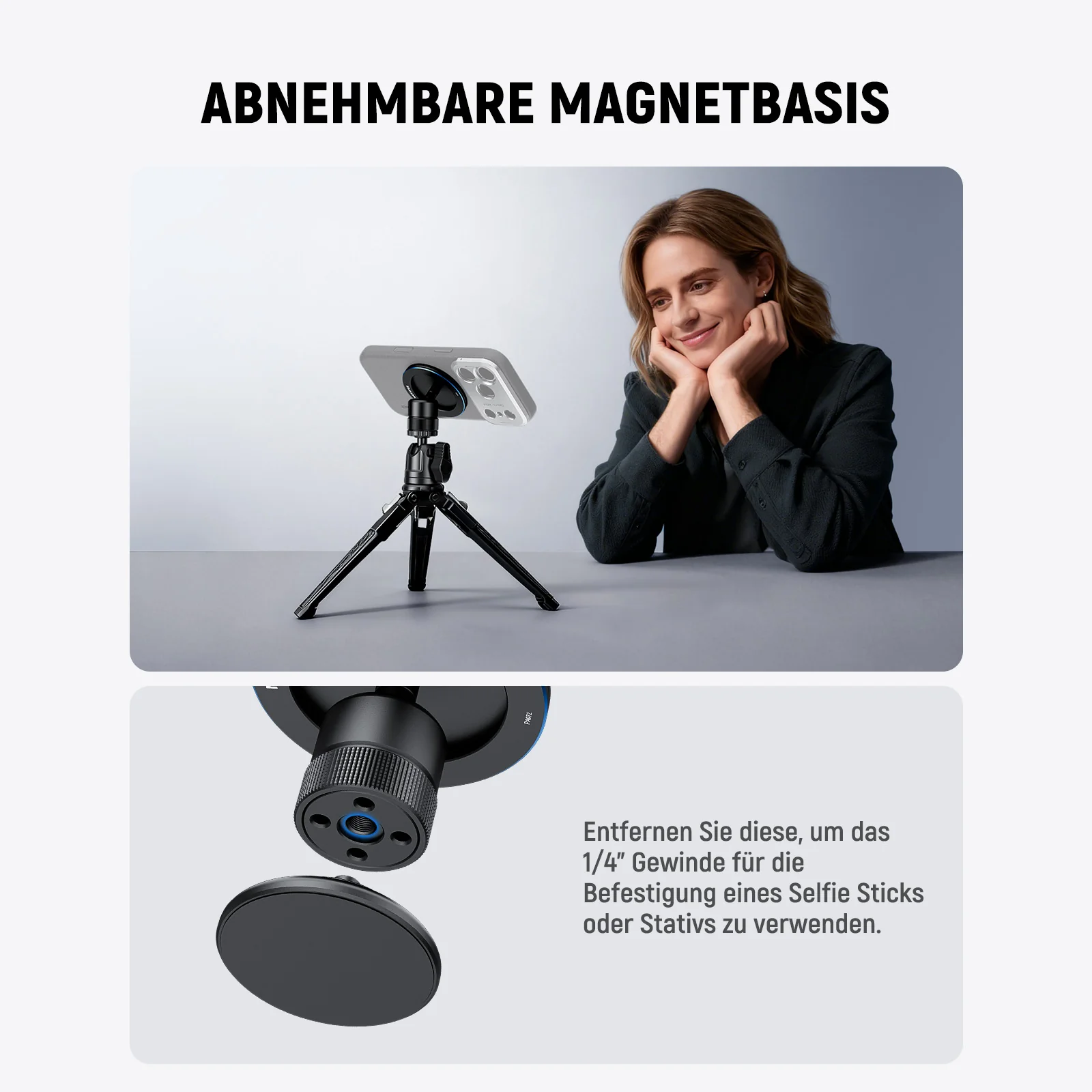 NEEWER PA072 Magnetische Smartphone Stativhalterung - Image 5