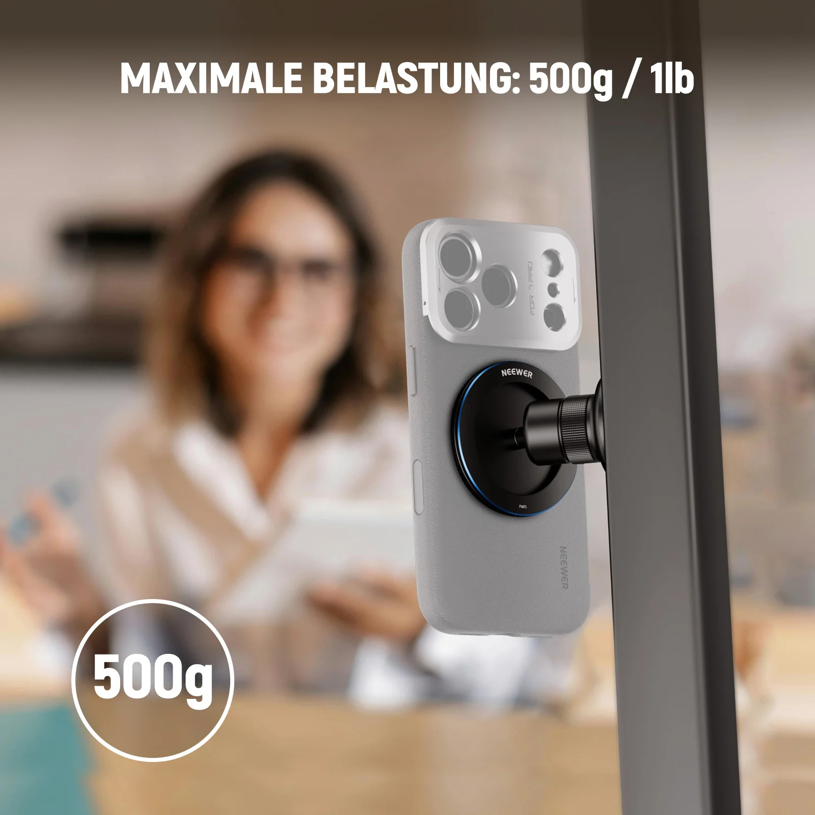 NEEWER PA072 Magnetische Smartphone Stativhalterung - Image 6