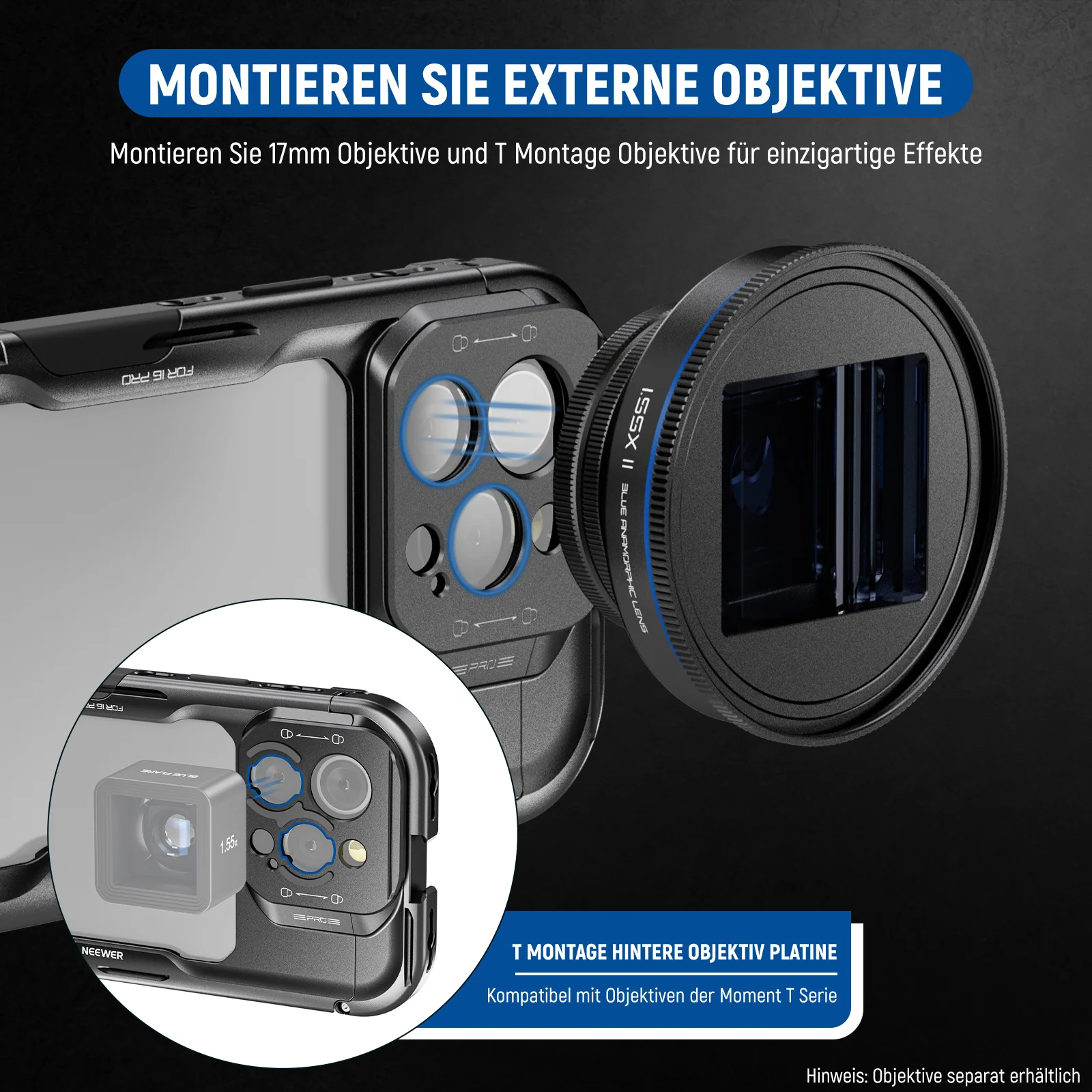 NEEWER PA073/PA074 iPhone 16 Pro/Pro Max Käfig Cage - Image 6