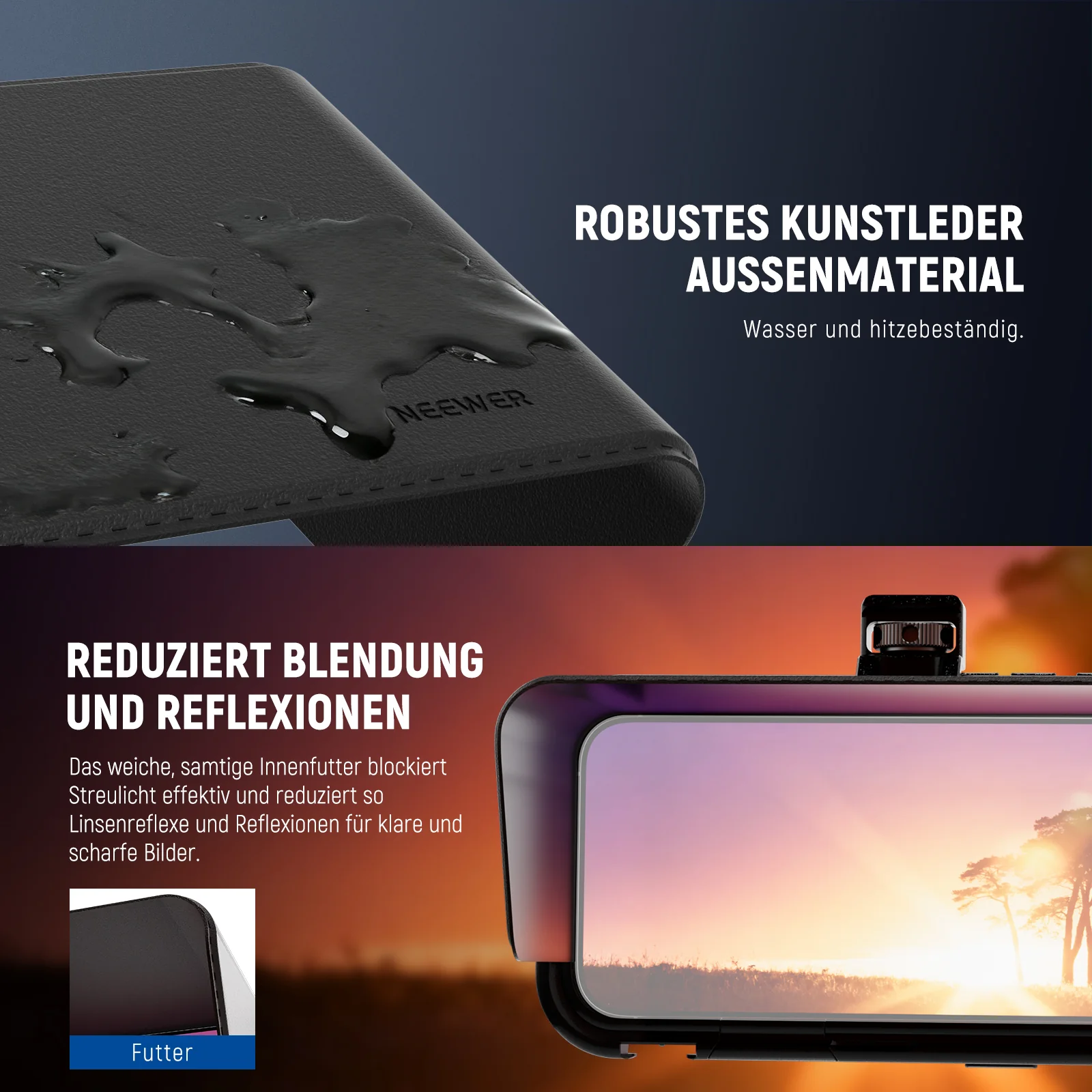 NEEWER PA093/PA094 Sonnenschutz für  iPhone 16 Pro/Pro Max Phone Cage - Image 12