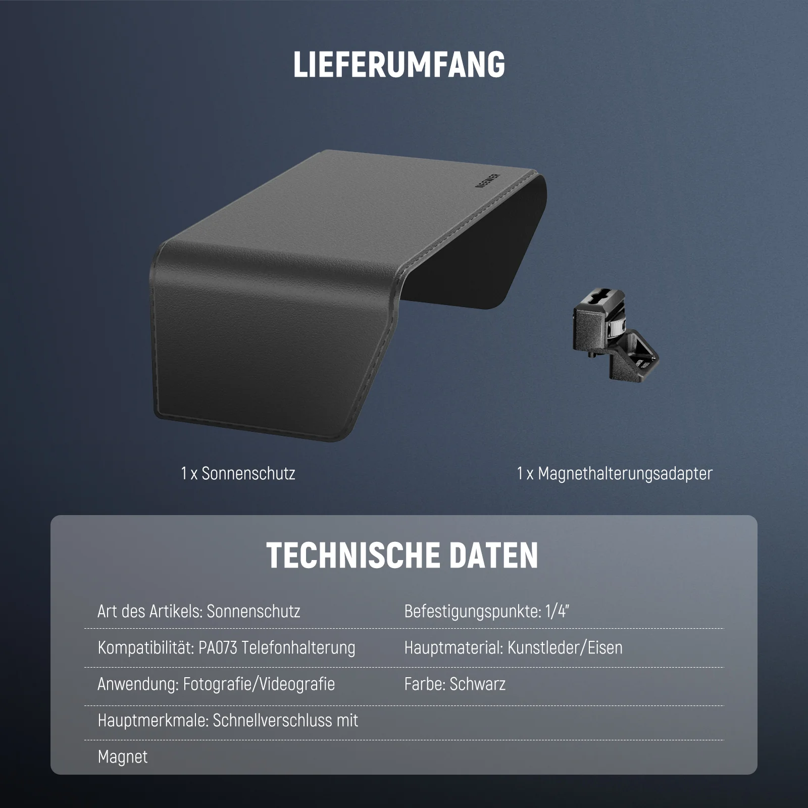 NEEWER PA093/PA094 Sonnenschutz für  iPhone 16 Pro/Pro Max Phone Cage - Image 7