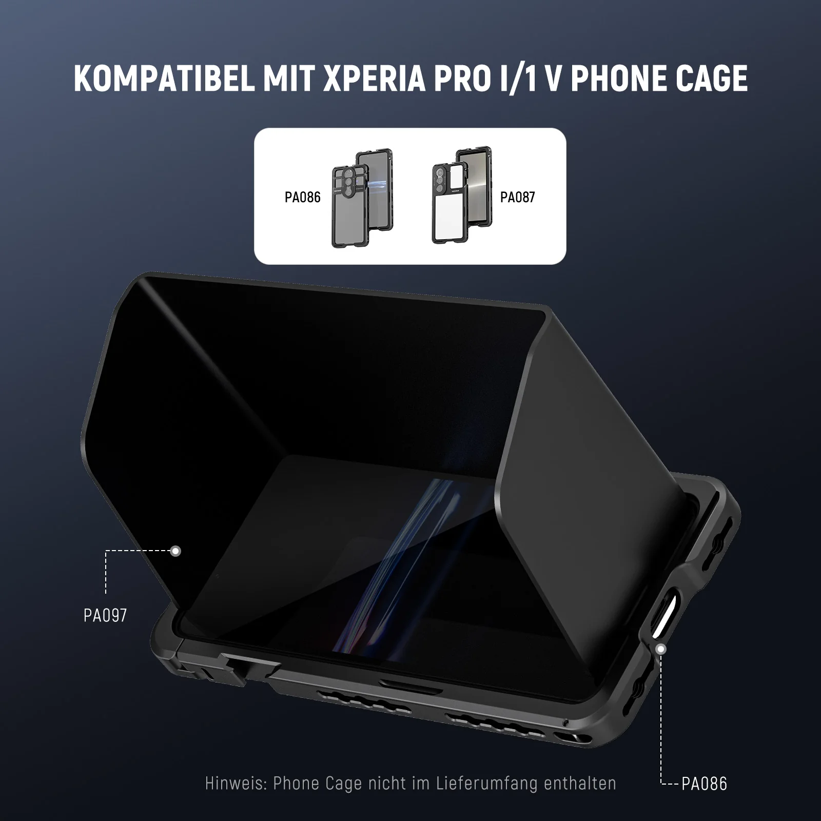 NEEWER PA097 Sonnenschutz kompatibel mit Sony Xperia PRO-1/1V Handykäfig - Image 2
