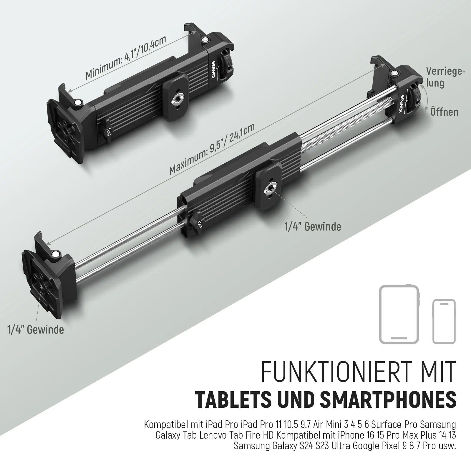 NEEWER PA100 Tablet Halterung für iPad - Image 3