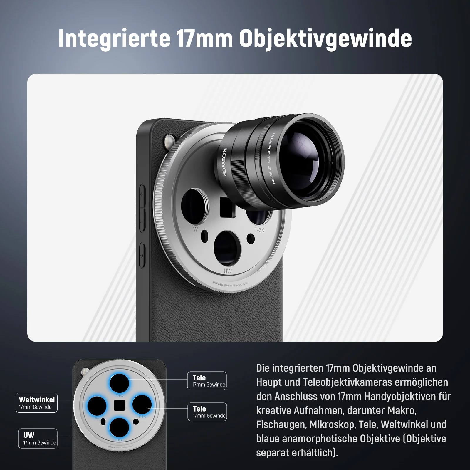 NEEWER PA117 Handy Schutzhülle für Oppo Find X8 Ultra - Image 3