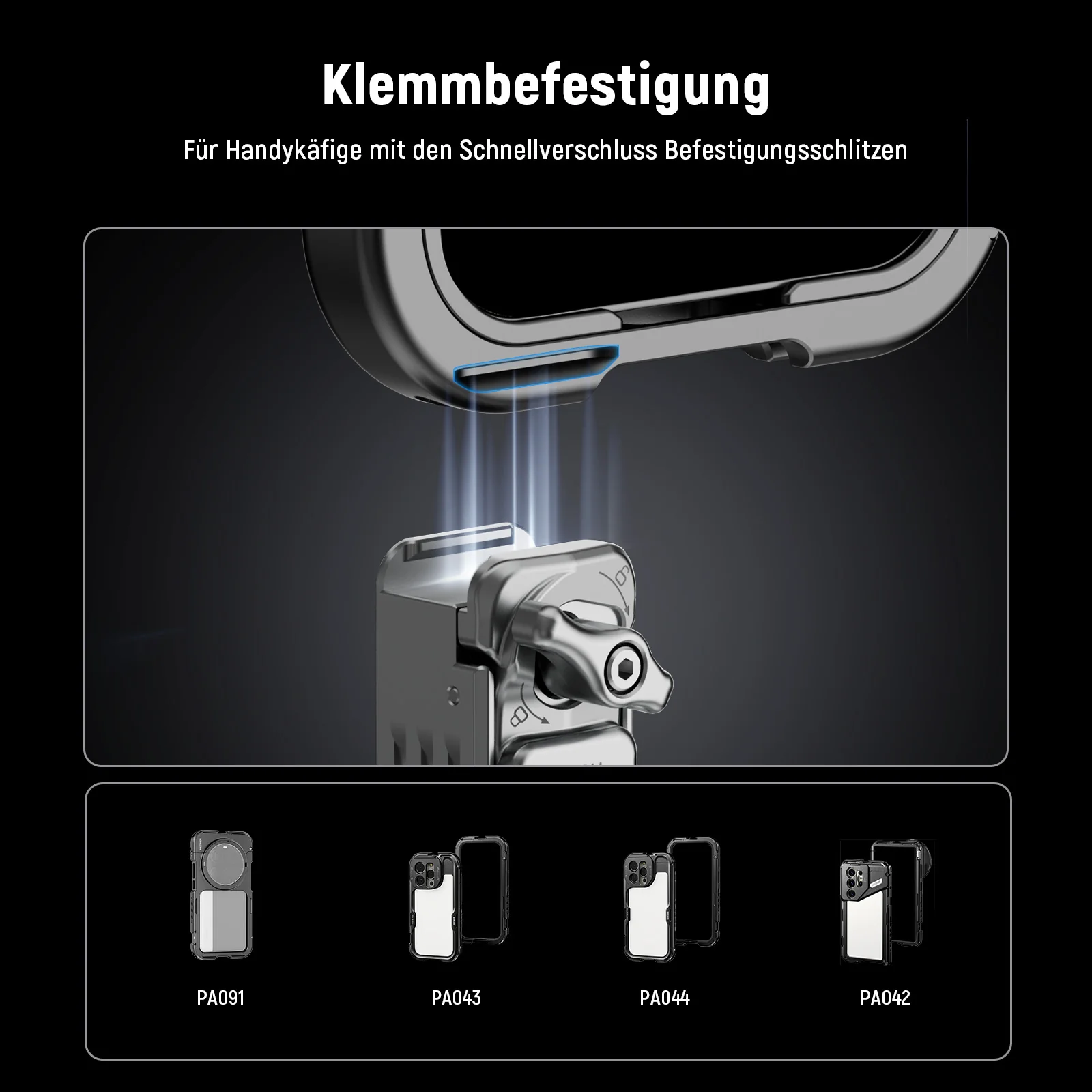 NEEWER PA124 Handy-Stativhalterung mit Arca-Basis - Image 10