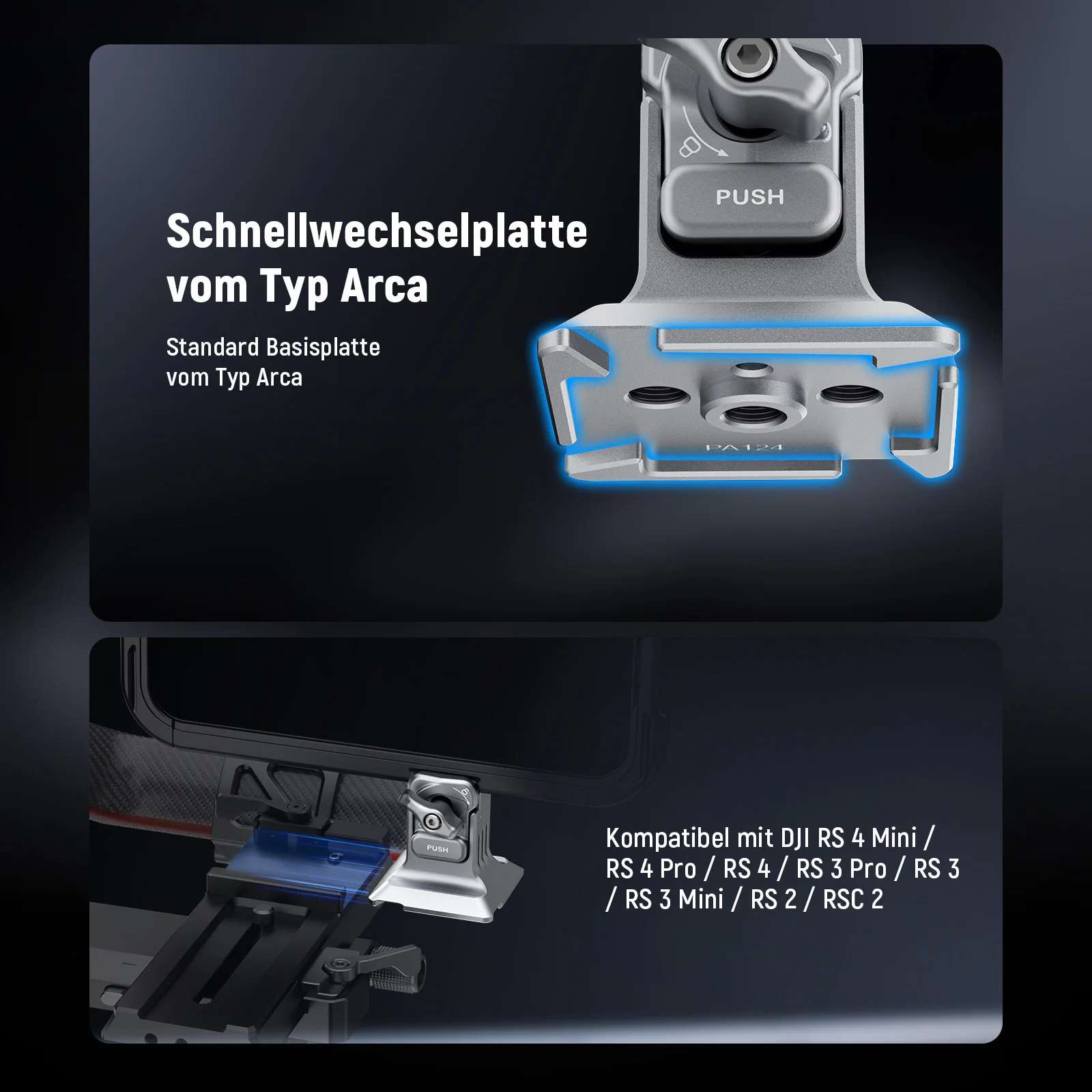 NEEWER PA124 Handy-Stativhalterung mit Arca-Basis - Image 11