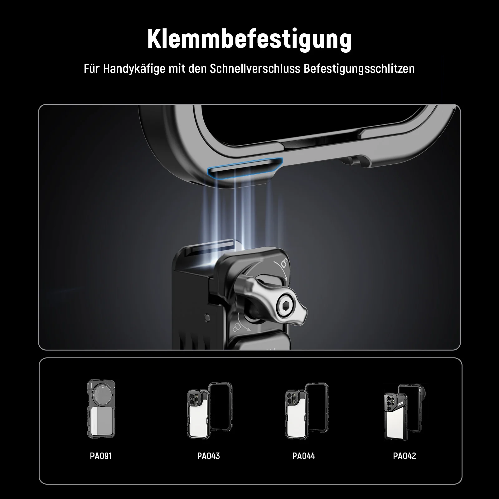 NEEWER PA124 Handy-Stativhalterung mit Arca-Basis - Image 2