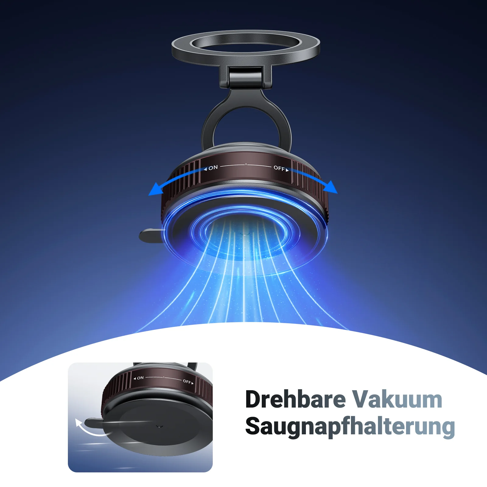NEEWER PA138 Magnetische Vakuum-Saughalterung (360° Verstellbar) - Image 2