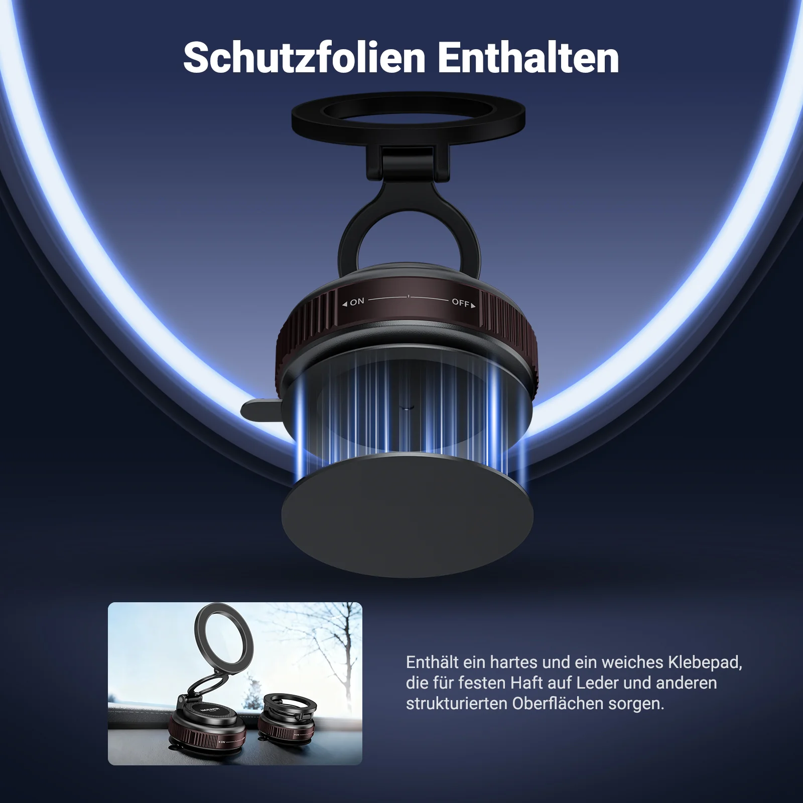 NEEWER PA138 Magnetische Vakuum-Saughalterung (360° Verstellbar) - Image 5