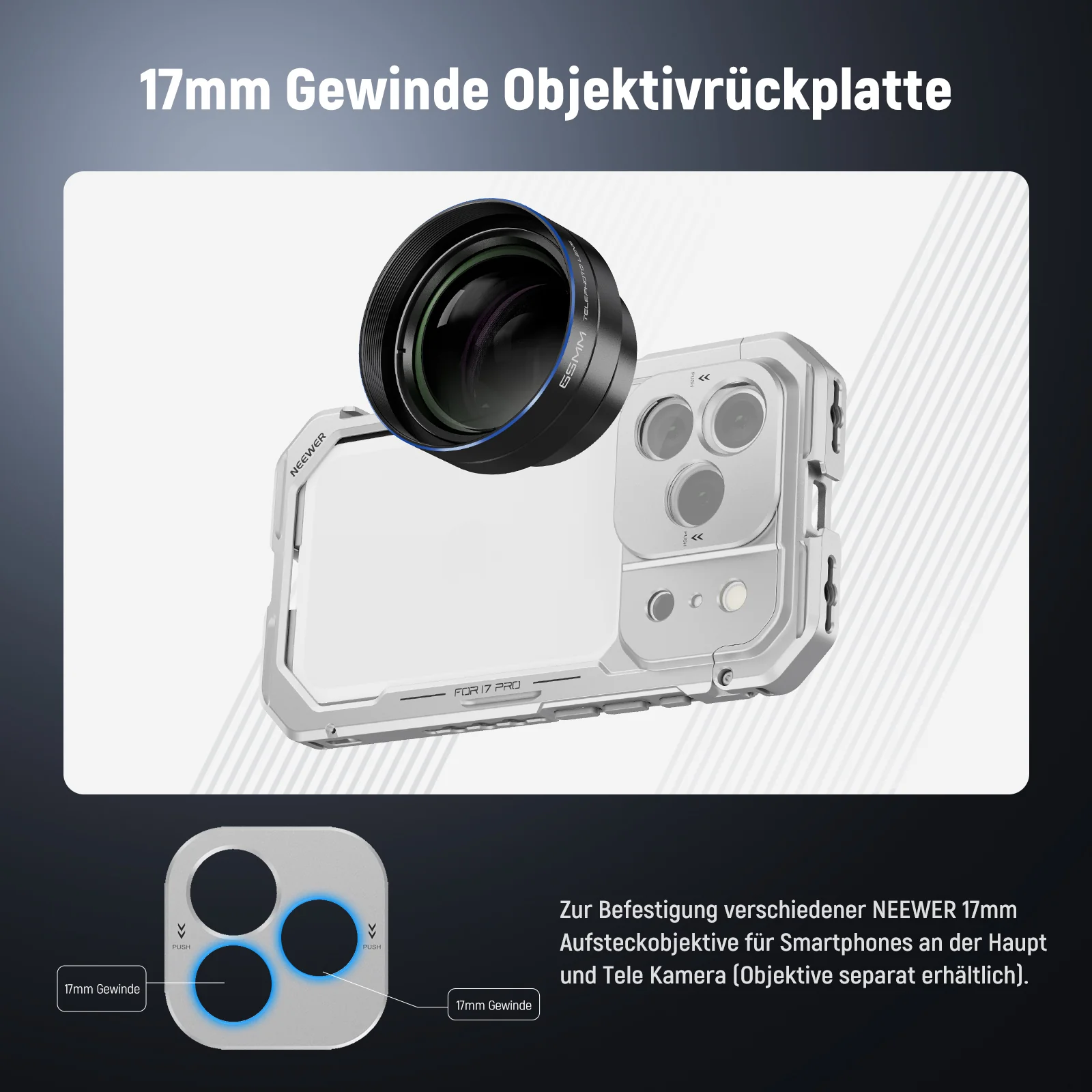 NEEWER PA143/PA144 Phone Cage kompatibel mit iPhone 17 Pro/Pro Max - Image 11